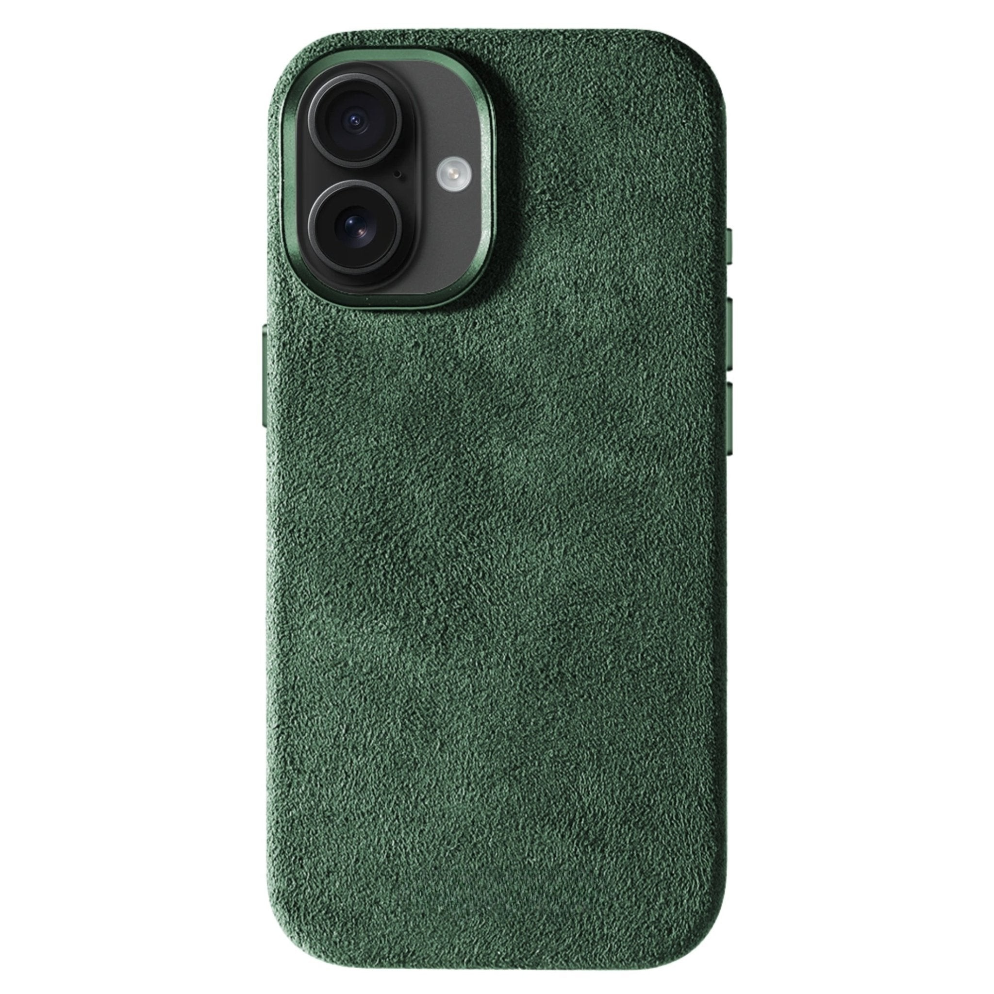 iPhone 17 - Coque en Alcantara - Vert nuit