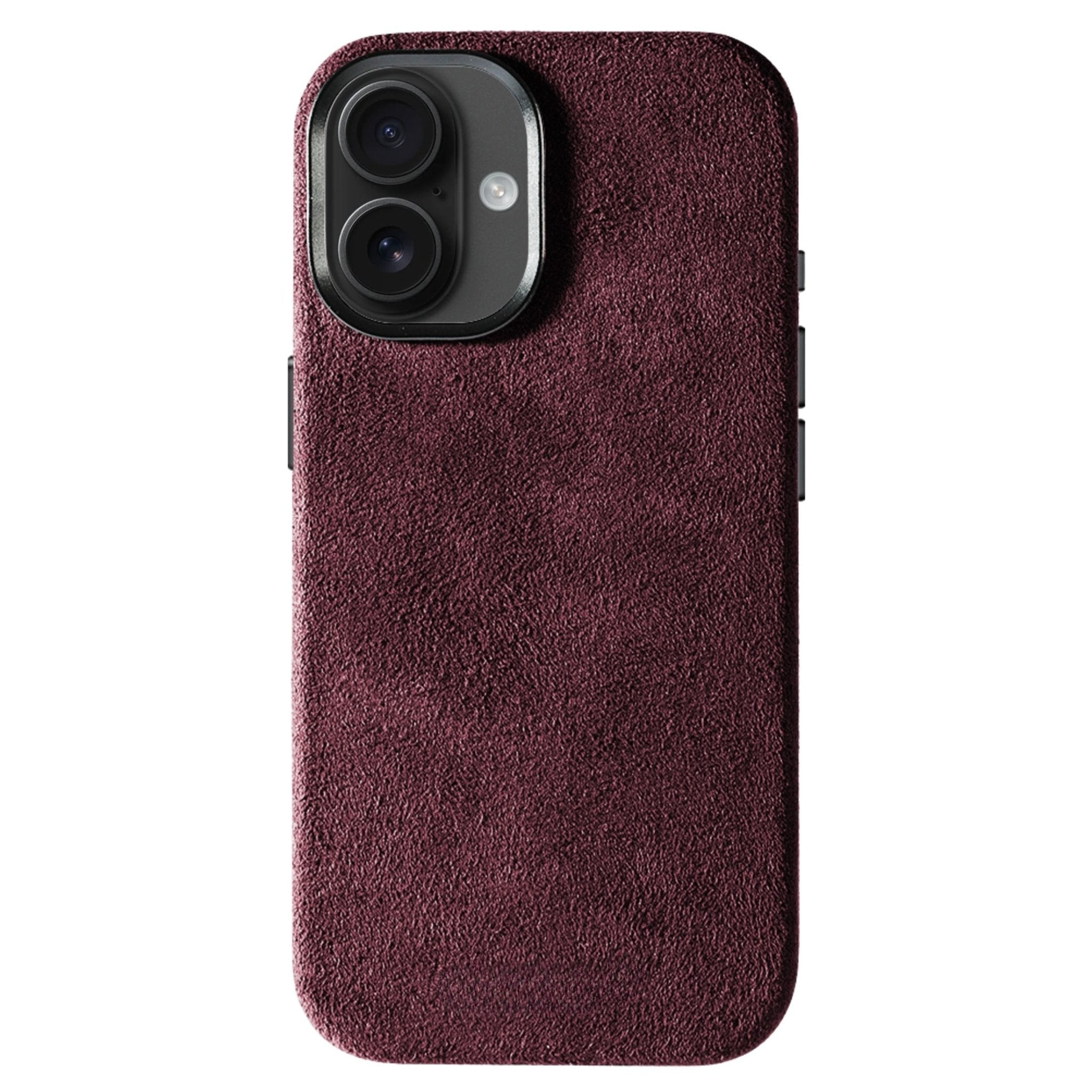 iPhone 17 - Coque en Alcantara - Rouge bordeaux