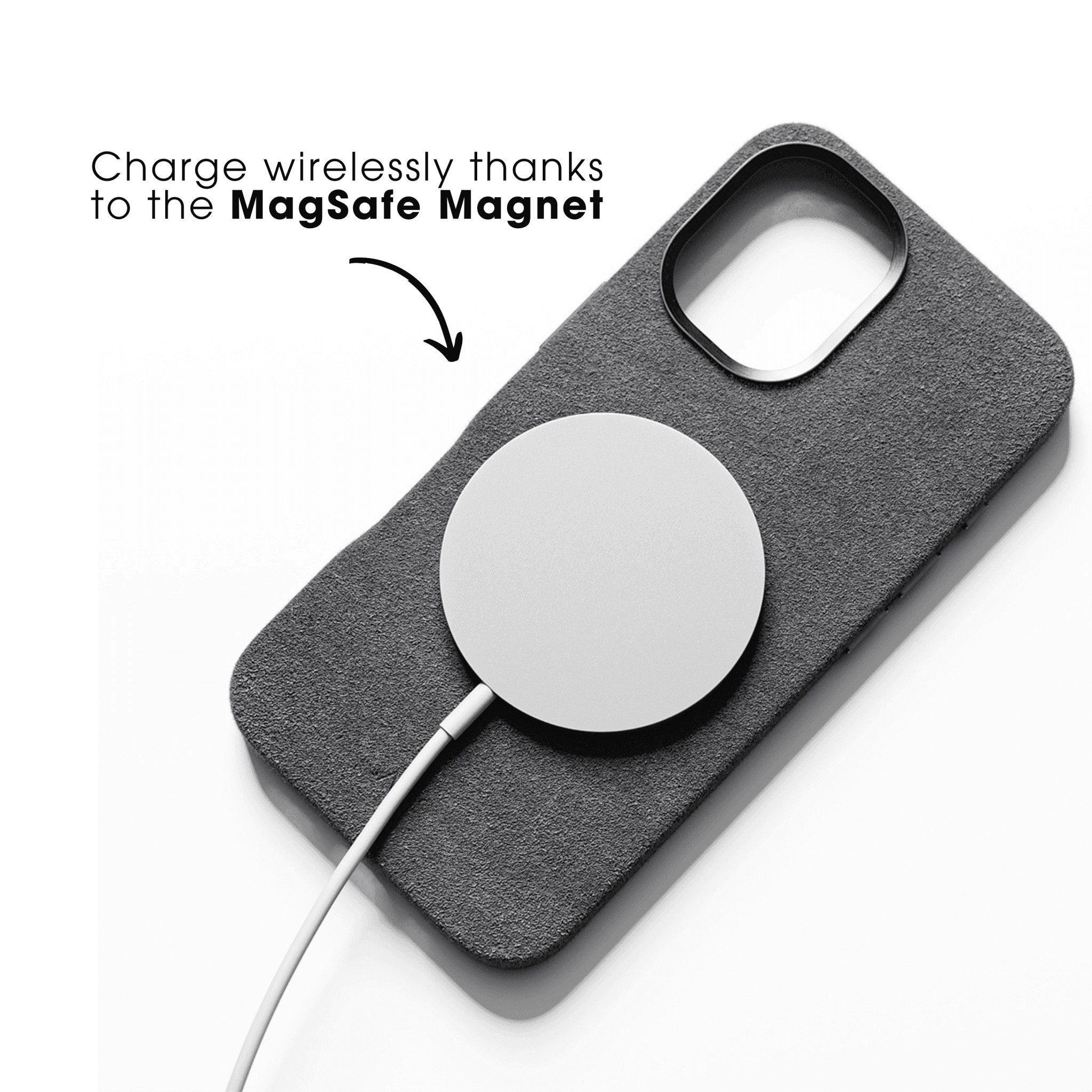 iPhone 17e - Coque Alcantara - Gris Nardo