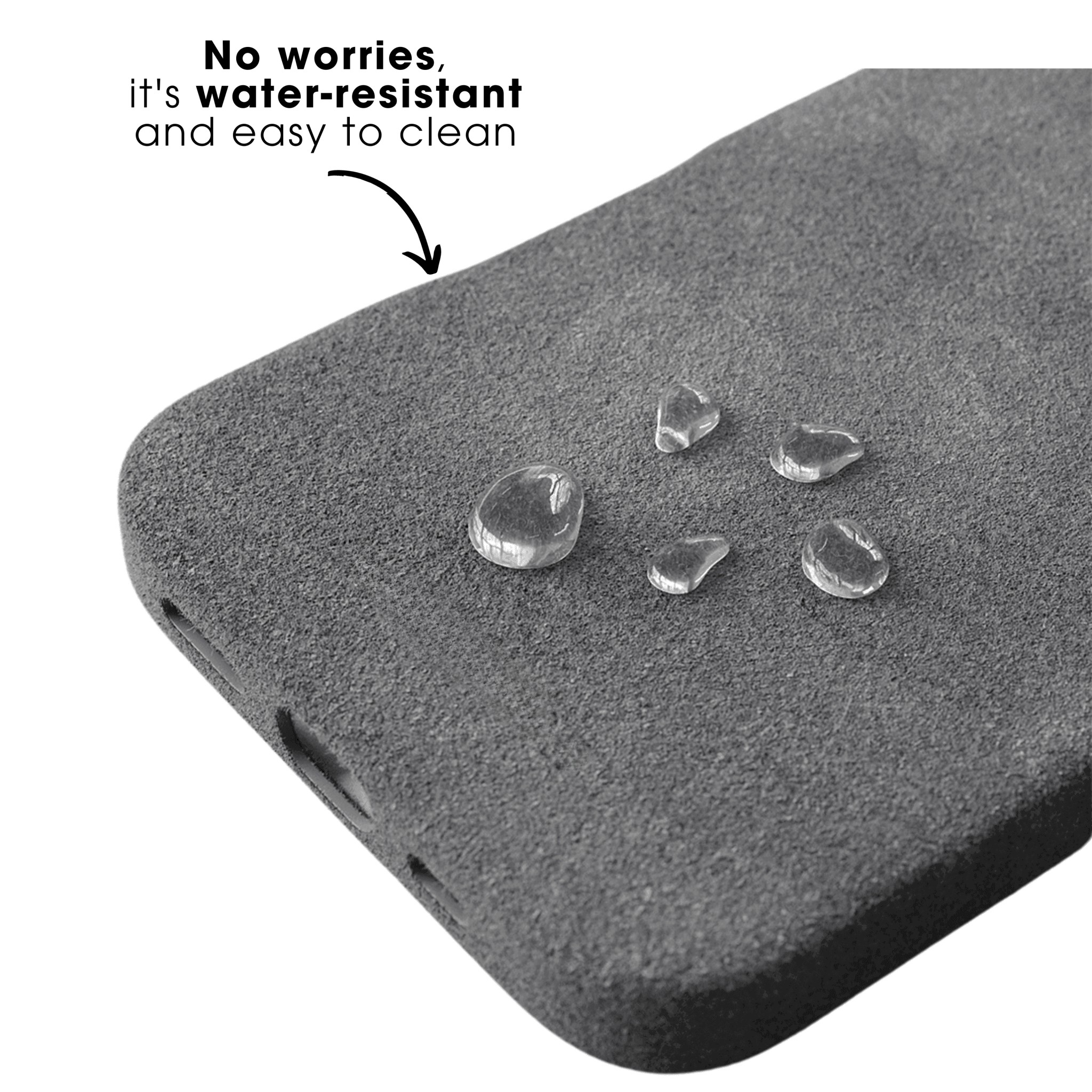 iPhone 17e - Coque Alcantara - Gris Nardo