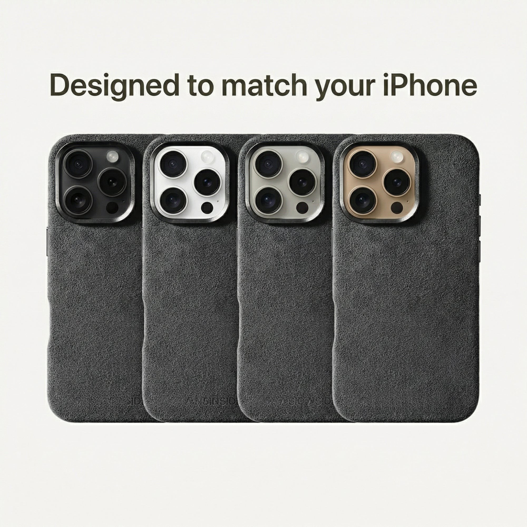 iPhone 16 Pro Max - Coque Alcantara - Gris Sidéral