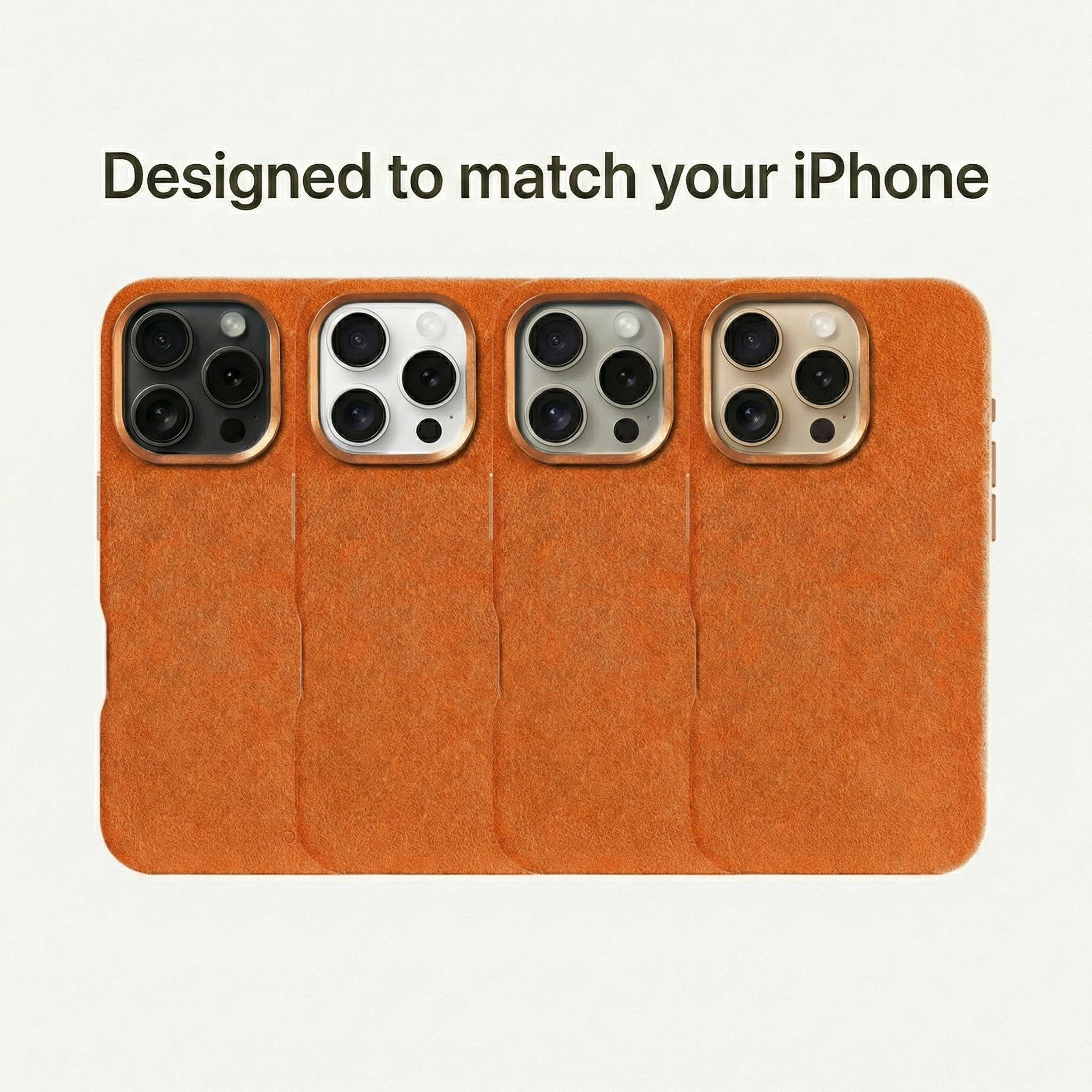 iPhone 16 Pro - Coque Alcantara - Orange