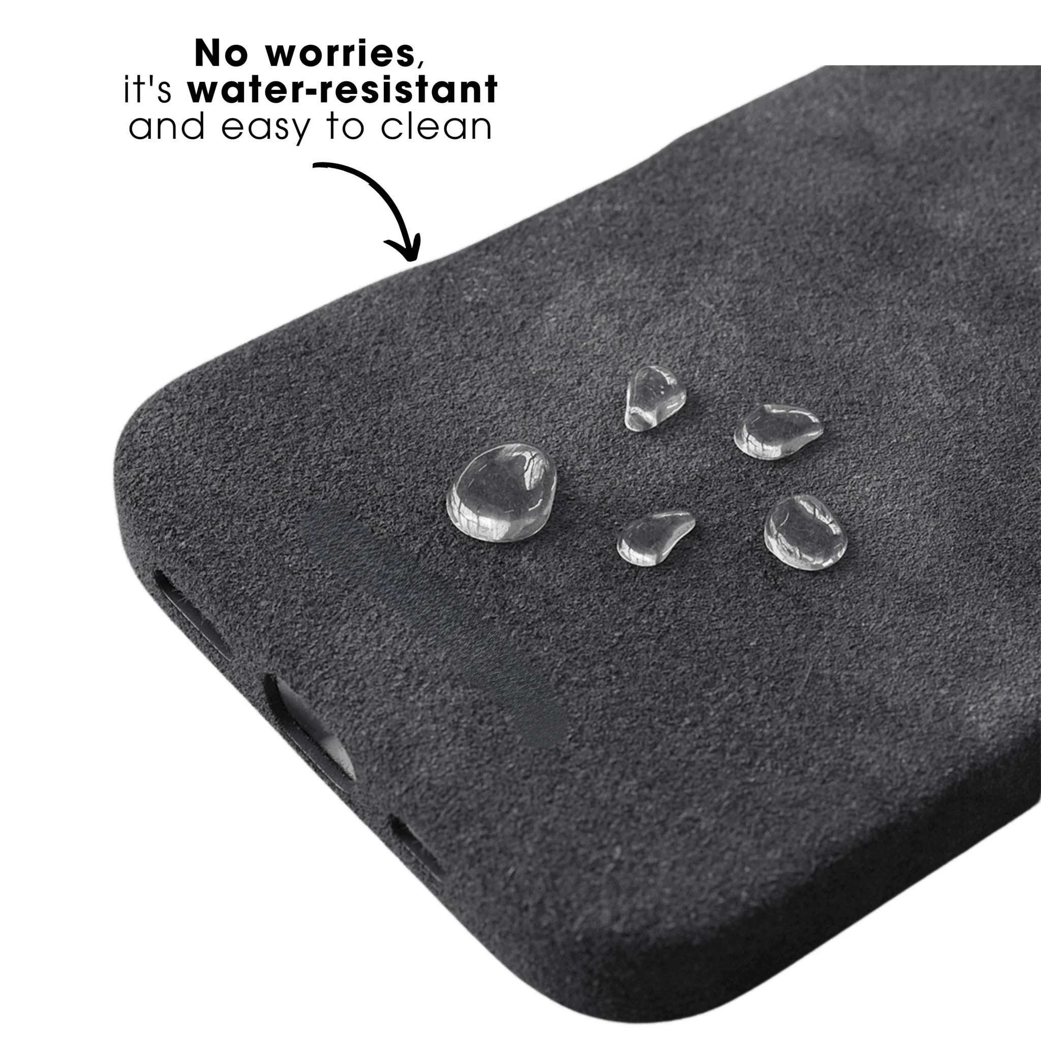 iPhone 16e - Coque Alcantara - Gris sidéral