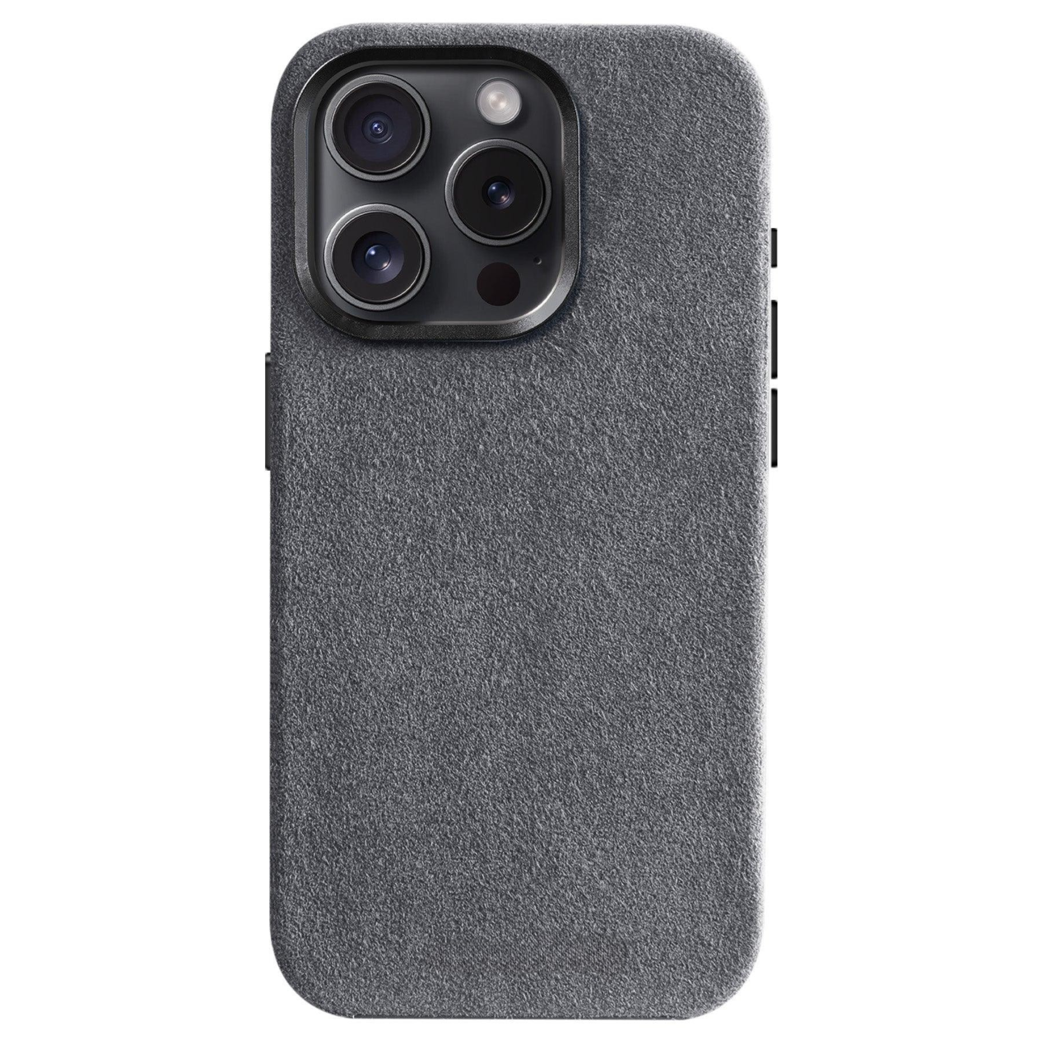 iPhone 15 Pro Max - Coque en Alcantara - Gris Nardo
