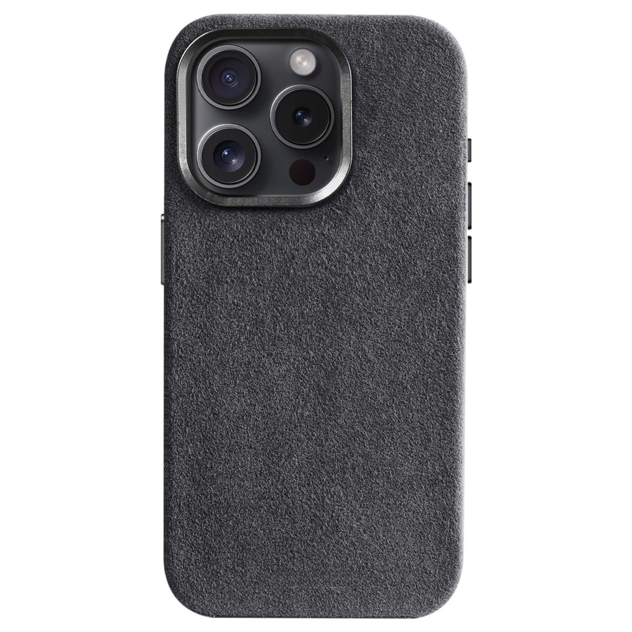 iPhone 15 Pro - Coque Alcantara - Gris Sidéral