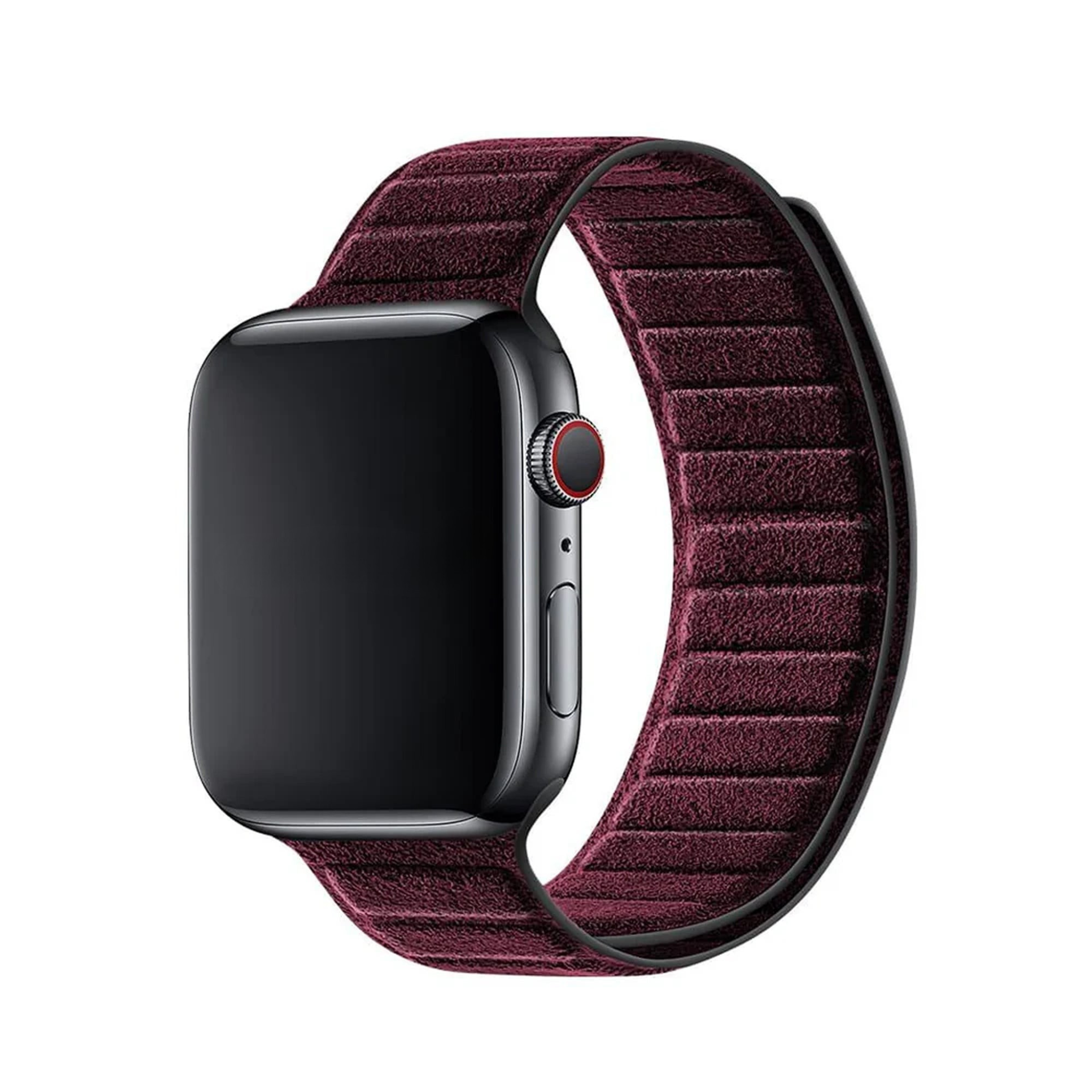 Bracelet Apple Watch en Alcantara - Rouge bordeaux - 38/40/41/42 mm