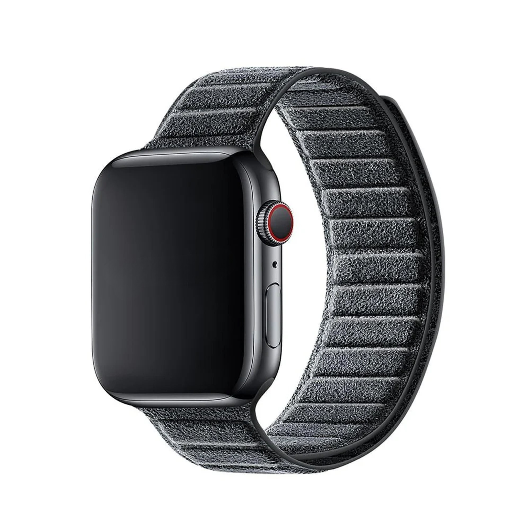 Bracelet Apple Watch en Alcantara - Gris sidéral - 42/44/45/46 mm & Ultra (49 mm)