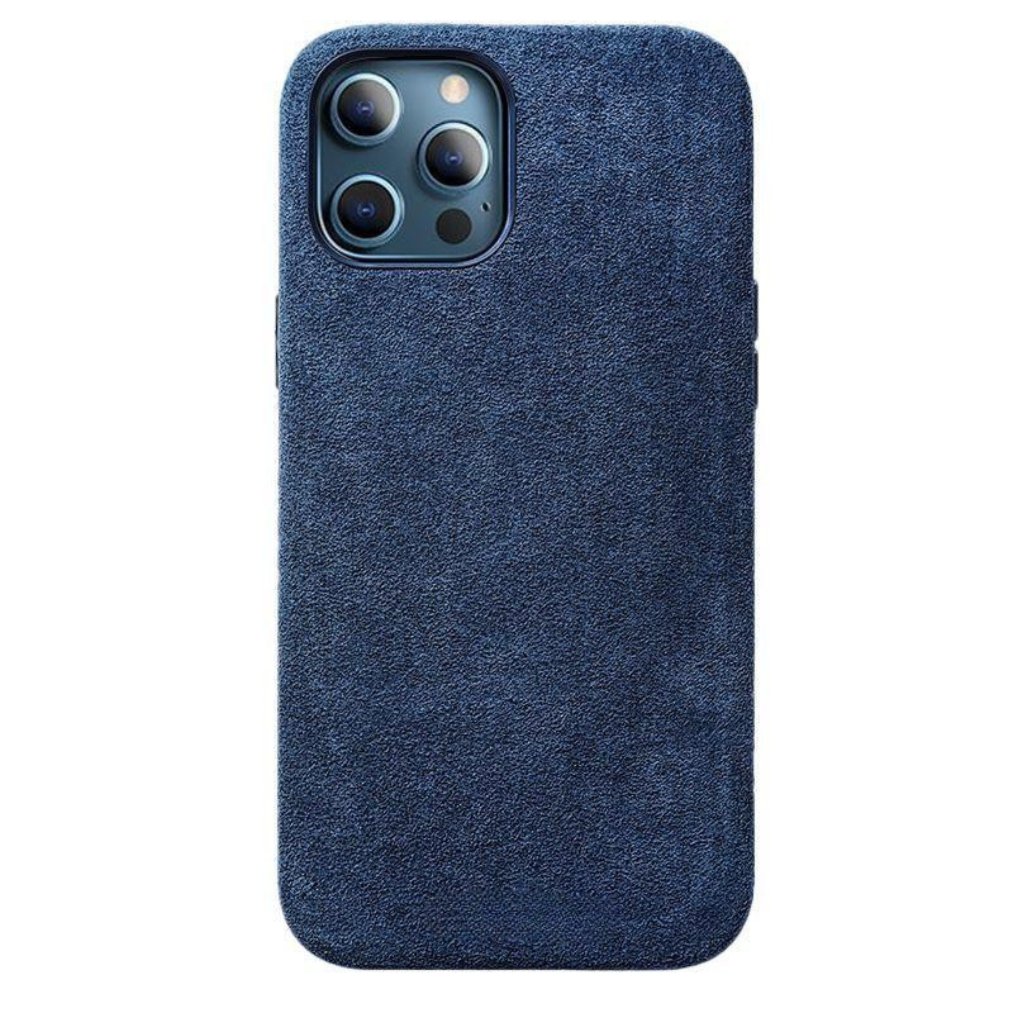 iPhone 12 - Coque en Alcantara - Bleu océan