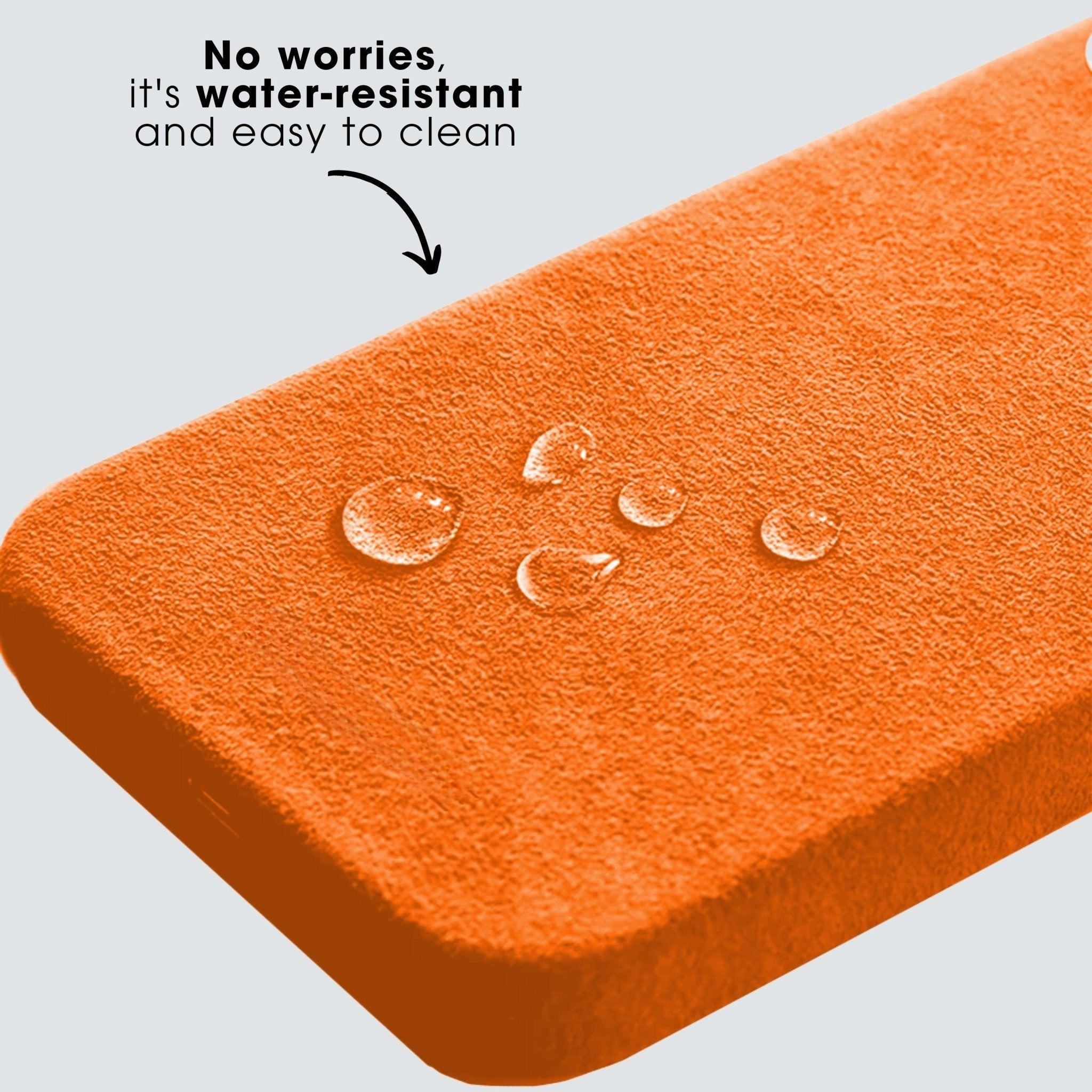 iPhone 13 Pro Max - Coque en Alcantara - Orange