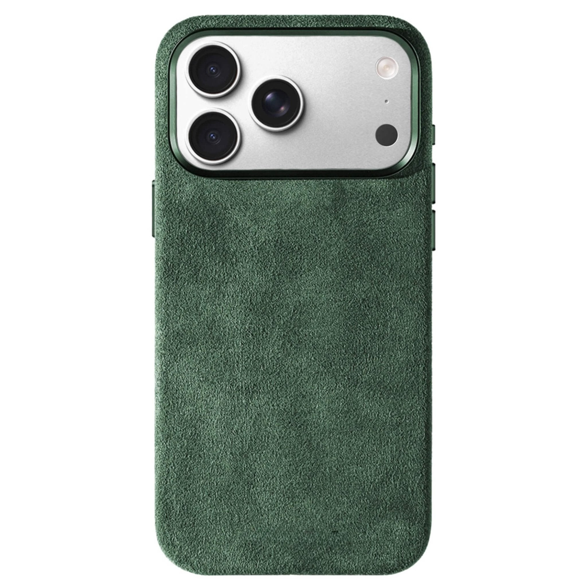 iPhone 17 Pro Max - Coque en Alcantara - Vert nuit