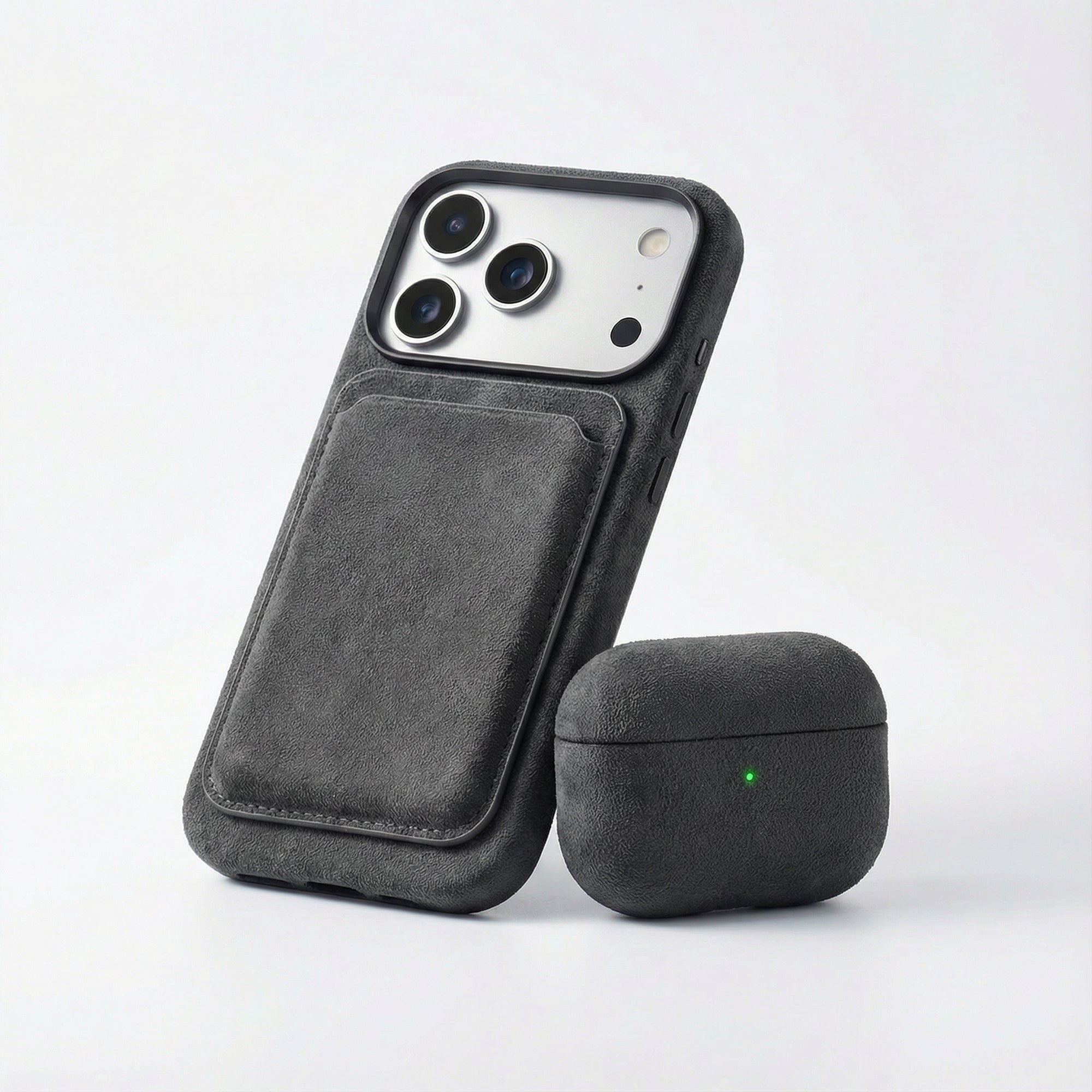 Coque en Alcantara pour AirPods Pro - Gris sidéral