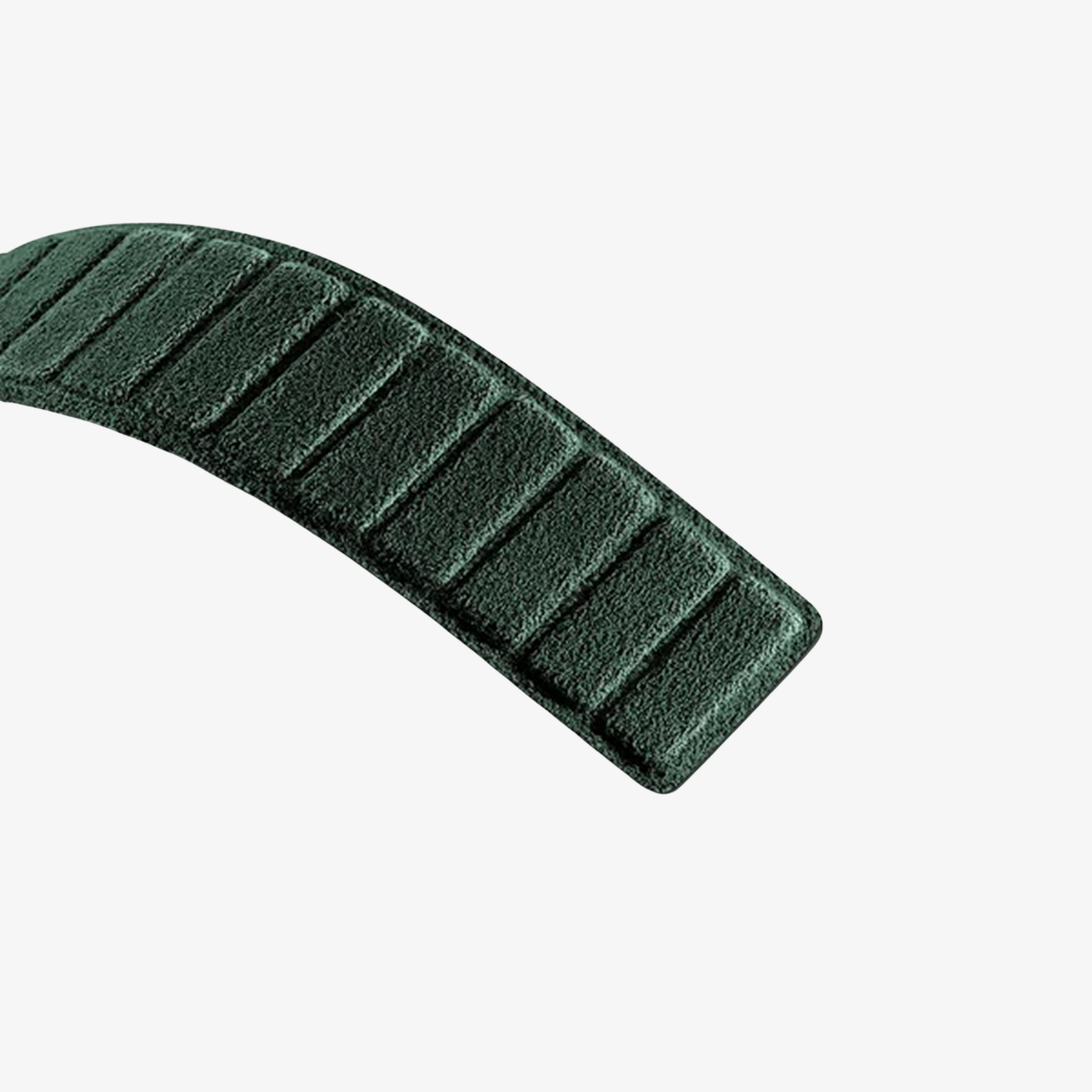 Bracelet Apple Watch en Alcantara - Vert nuit - 42/44/45/46 mm & Ultra (49 mm)