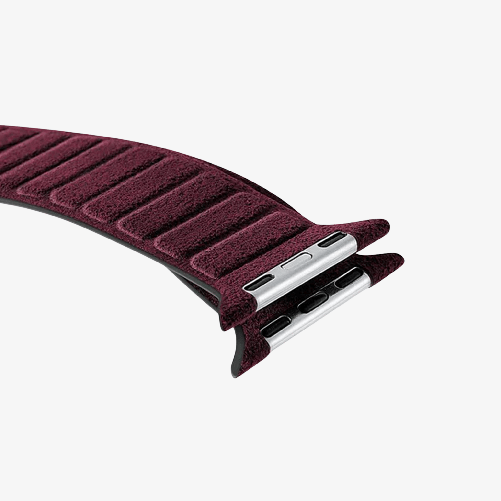 Bracelet Apple Watch en Alcantara - Rouge bordeaux - 42/44/45/46 mm & Ultra (49 mm)