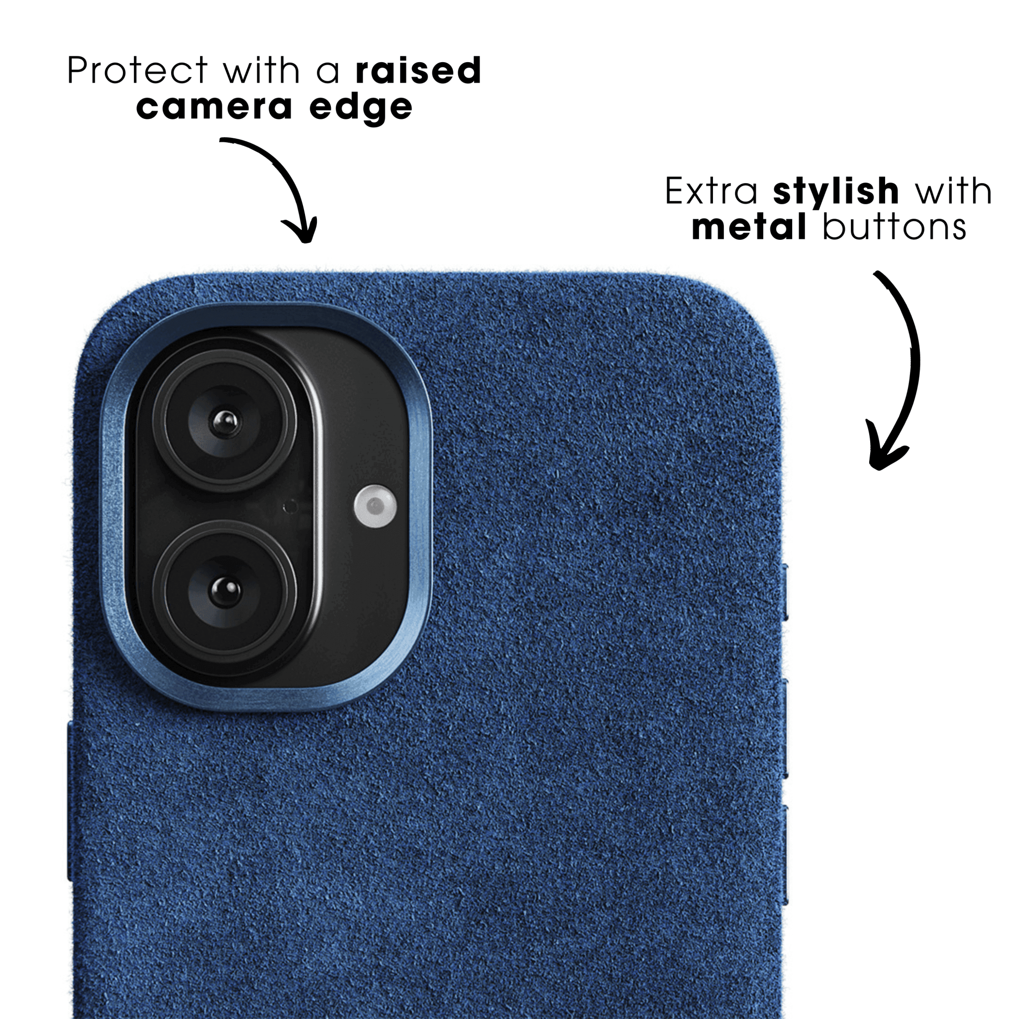 iPhone 17e - Coque Alcantara - Bleu océan