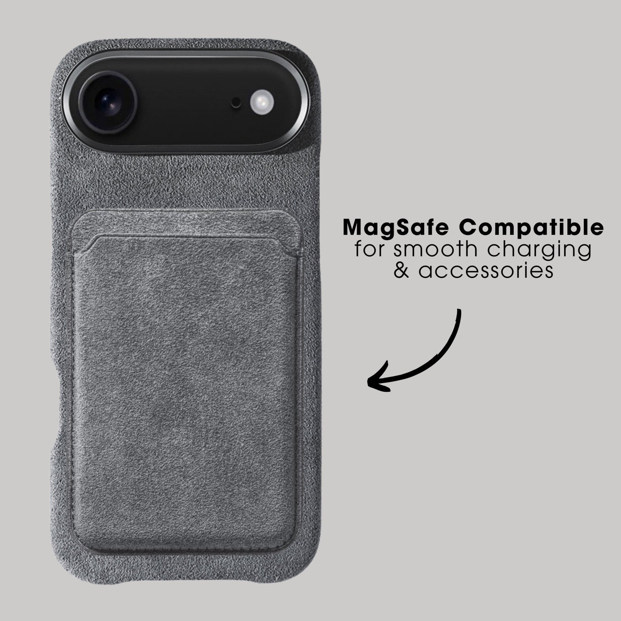 iPhone 17 Air - Coque Alcantara - Gris Nardo