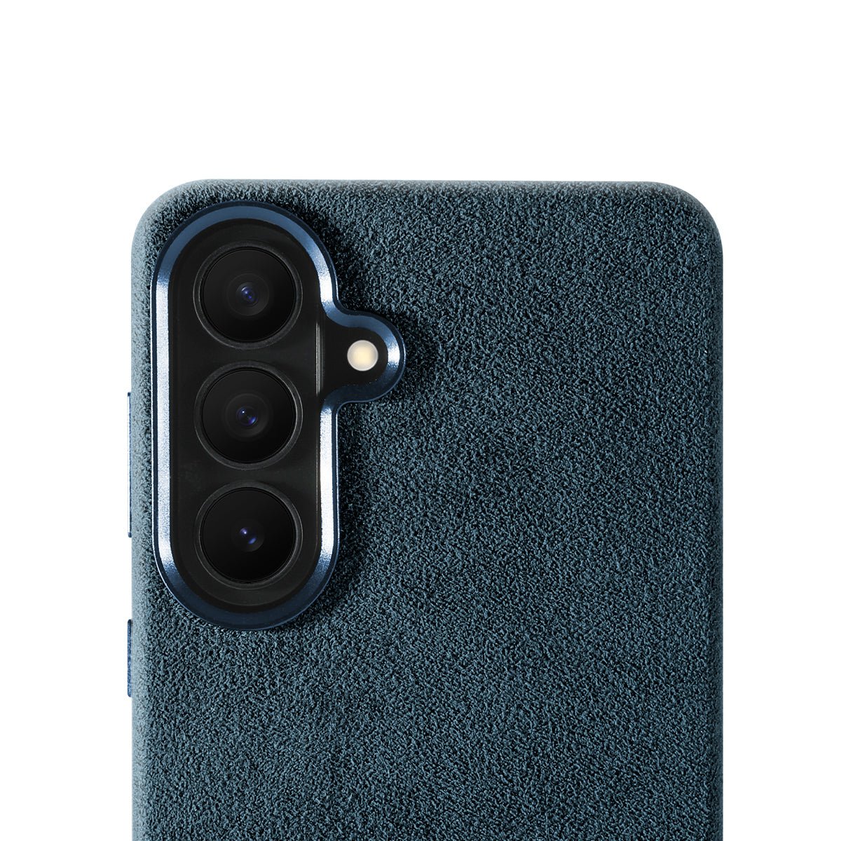 Samsung Galaxy S26 Plus - Coque en Alcantara - Bleu océan