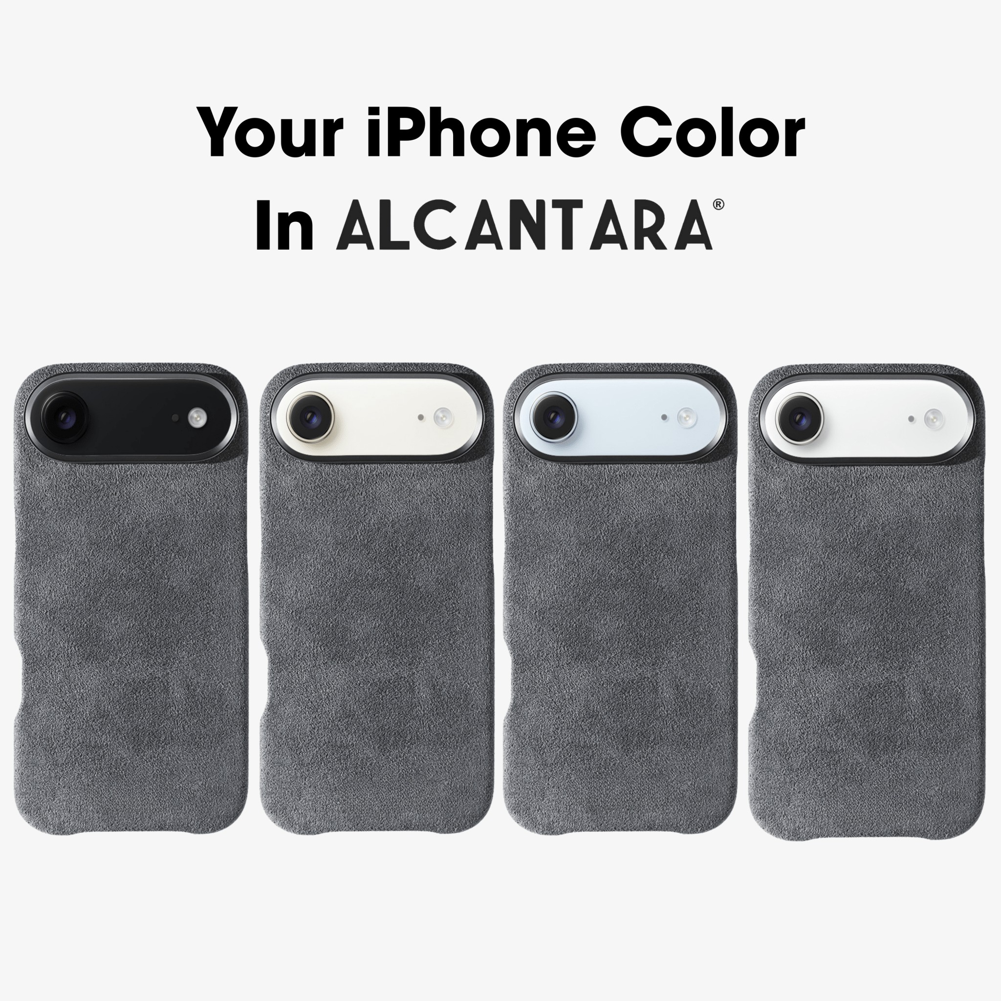iPhone 17 Air - Coque Alcantara - Gris Nardo