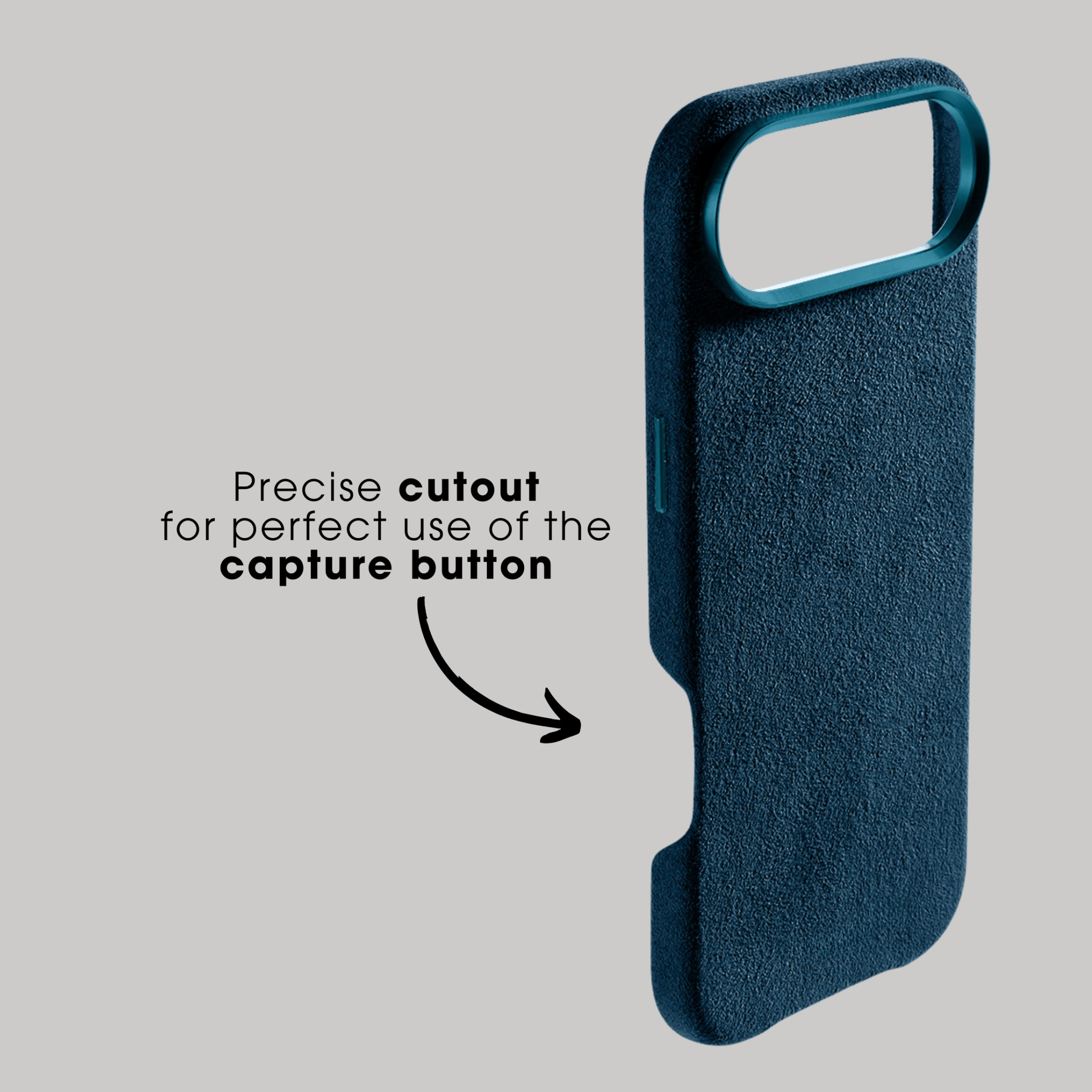 iPhone 17 Air - Coque Alcantara - Bleu Océan