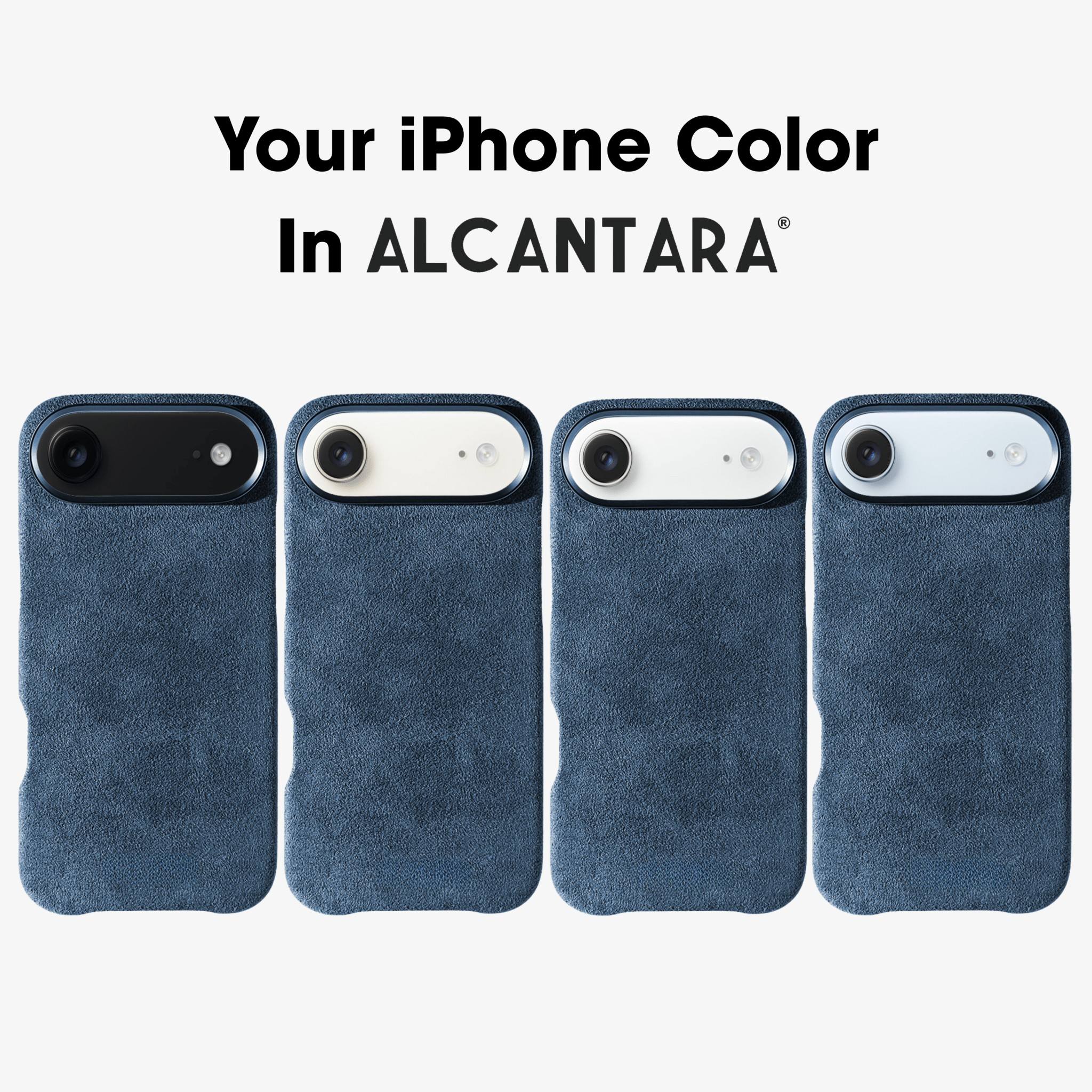 iPhone 17 Air - Coque Alcantara - Bleu Océan