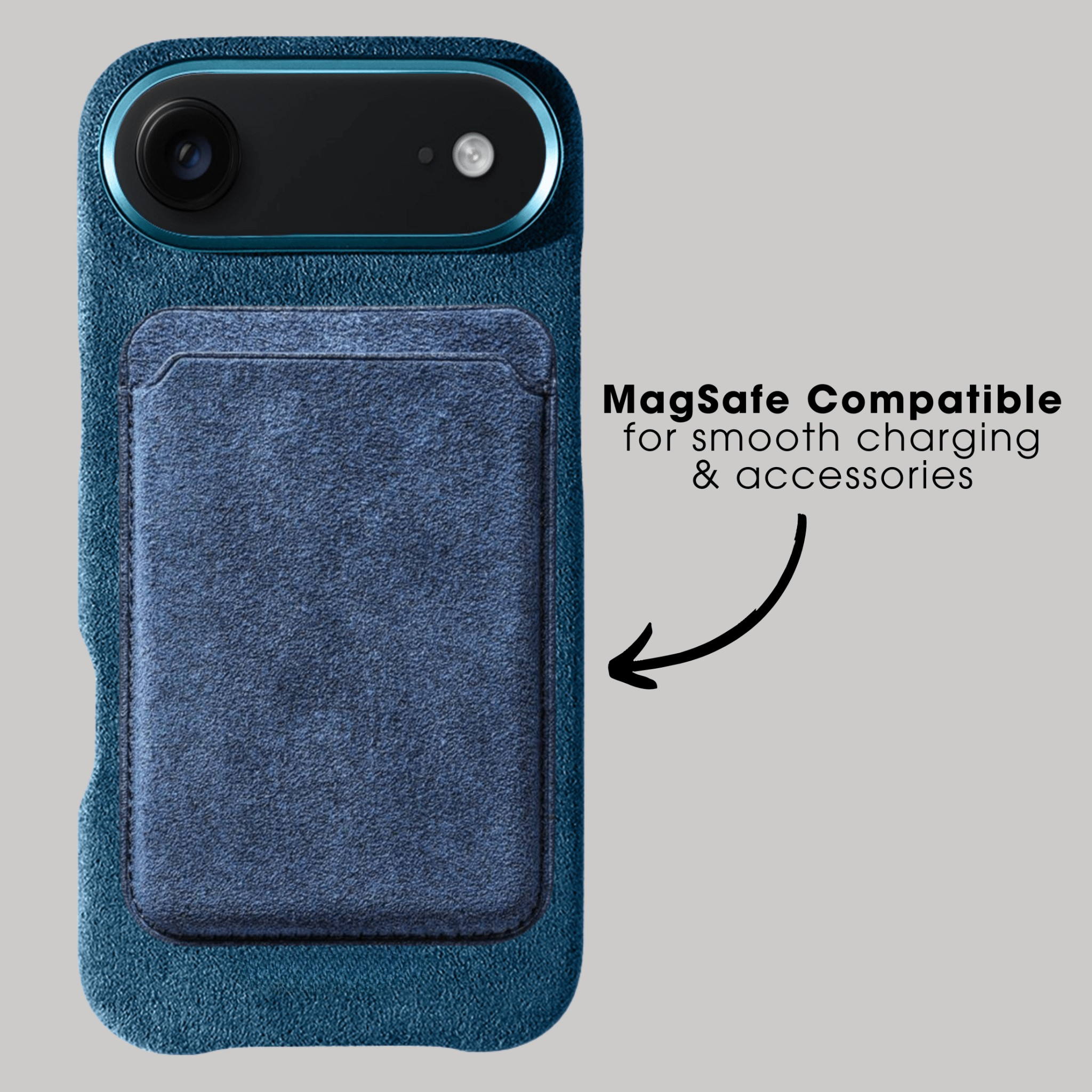iPhone 17 Air - Coque Alcantara - Bleu Océan