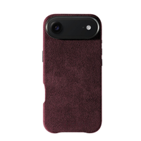 iPhone 17 Air - Coque Alcantara - Rouge Bordeaux