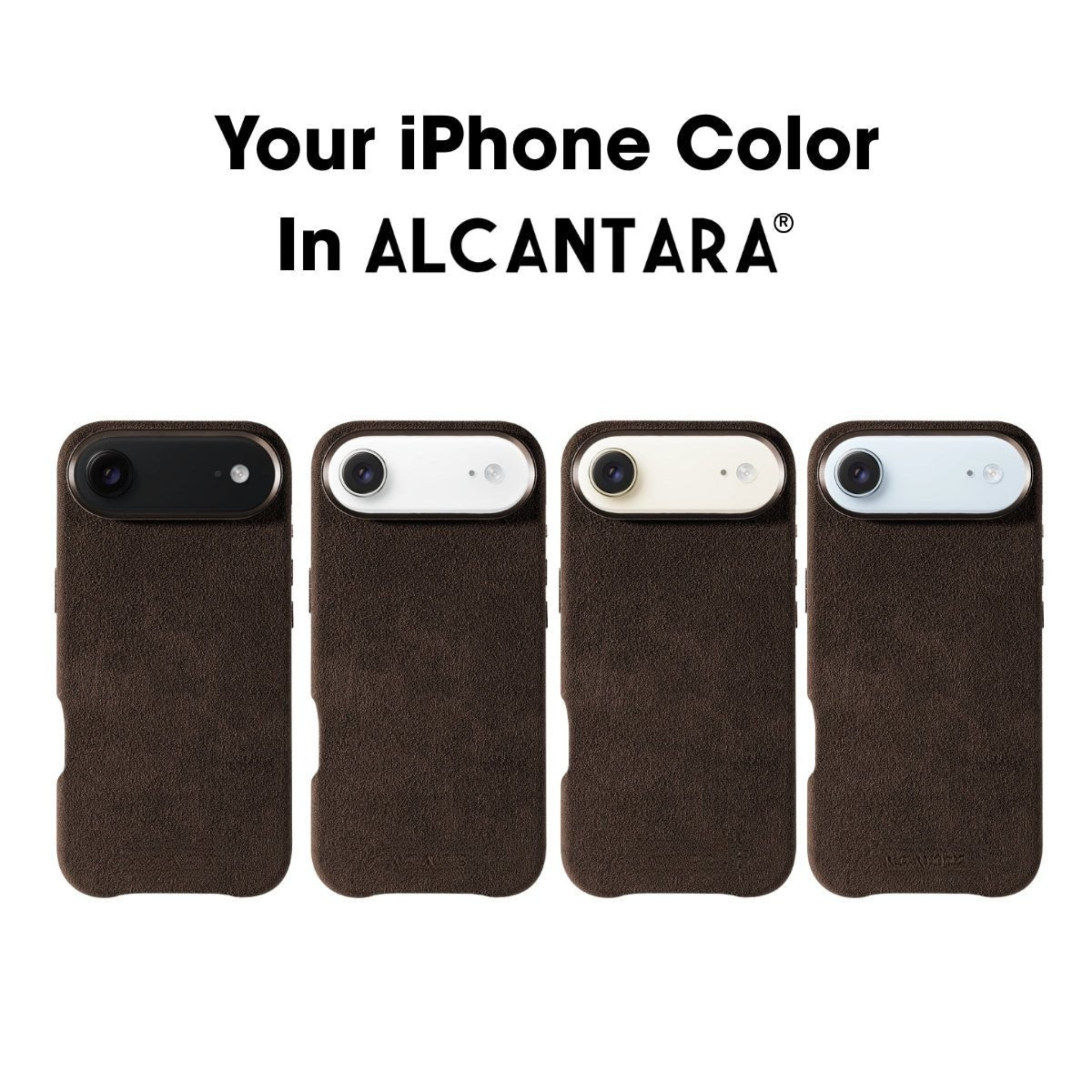 iPhone 17 Air - Coque Alcantara - Marron chocolat