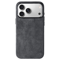 iPhone 17 Pro - Coque en Alcantara - Gris sidéral