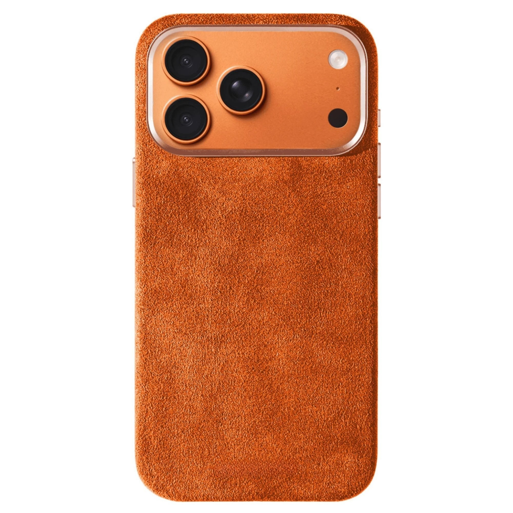 iPhone 17 Pro - Coque en Alcantara - Orange