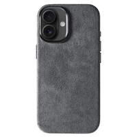 iPhone 17 - Coque en Alcantara - Gris Nardo