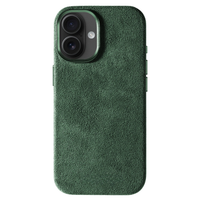 iPhone 17 - Coque en Alcantara - Vert nuit
