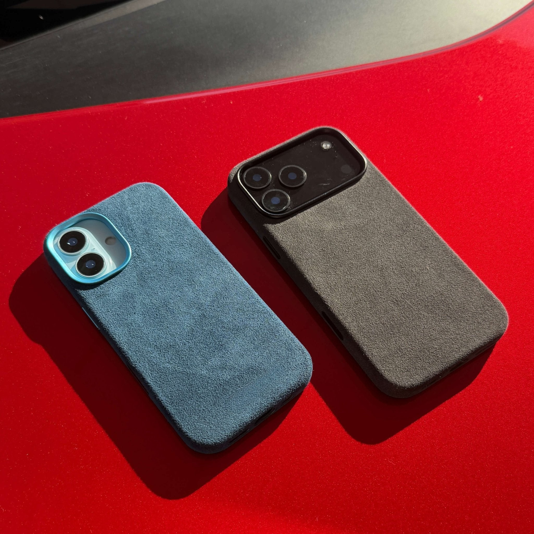 iPhone 17 - Coque Alcantara - Bleu Océan
