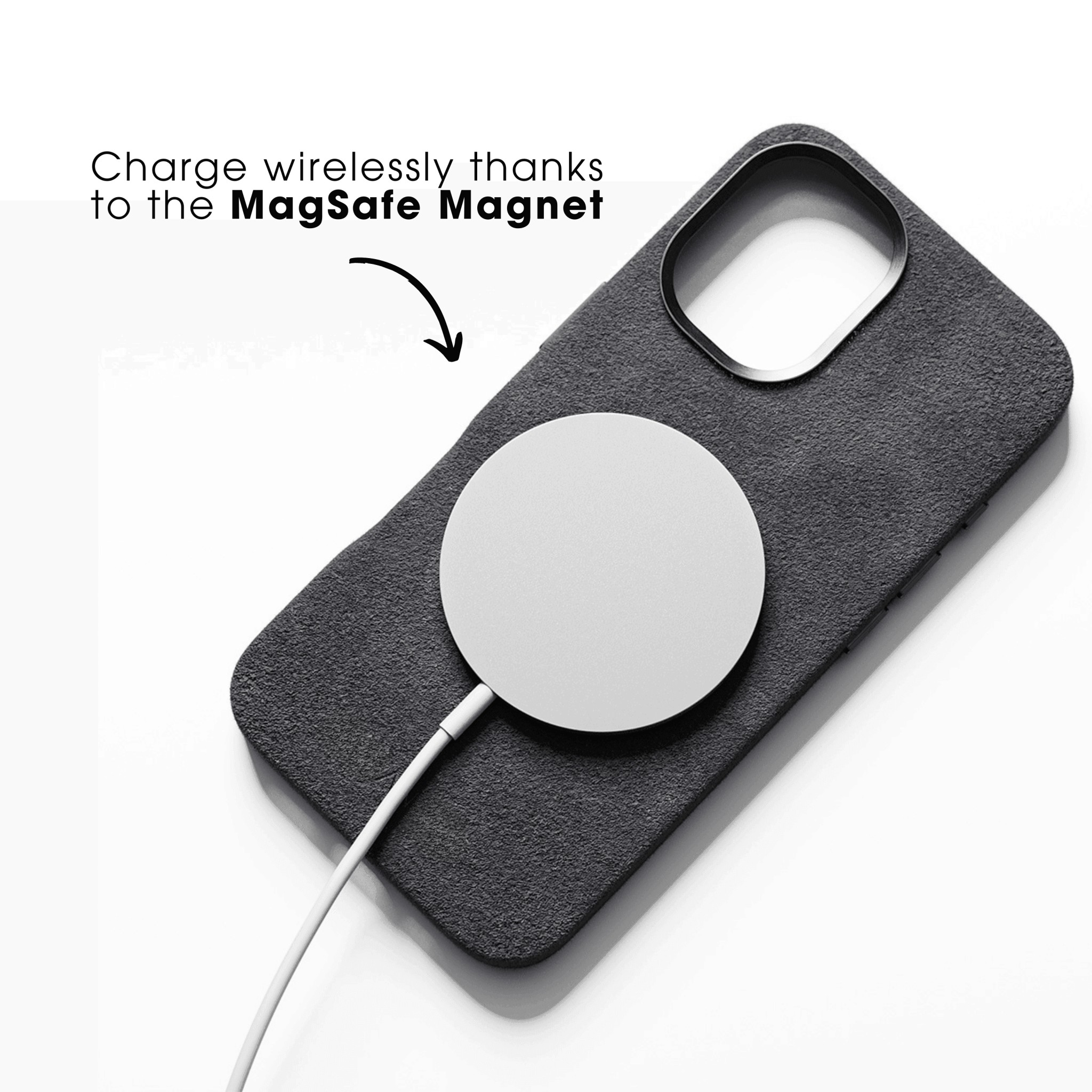 iPhone 17e - Coque Alcantara - Gris sidéral
