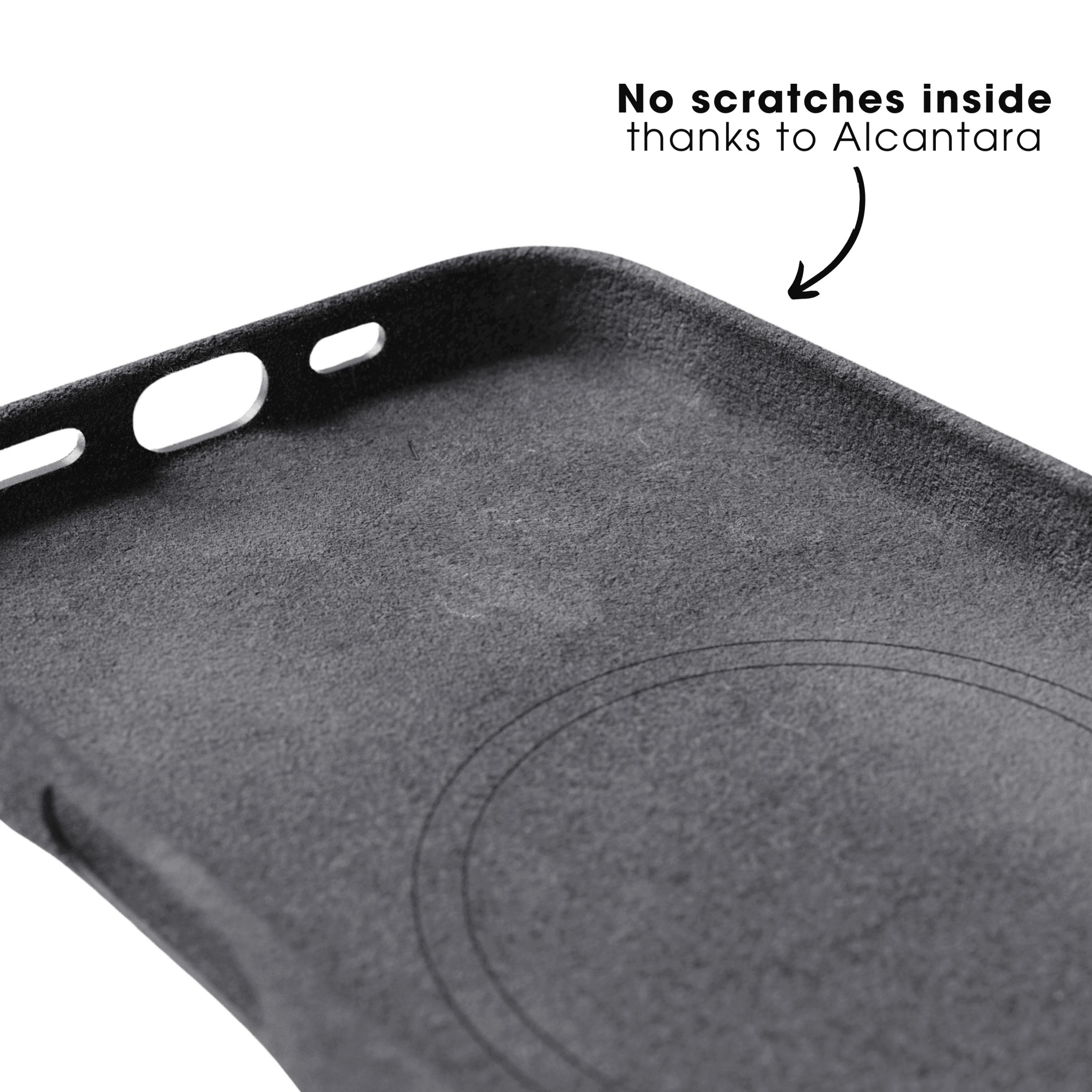 iPhone 17e - Coque Alcantara - Gris sidéral
