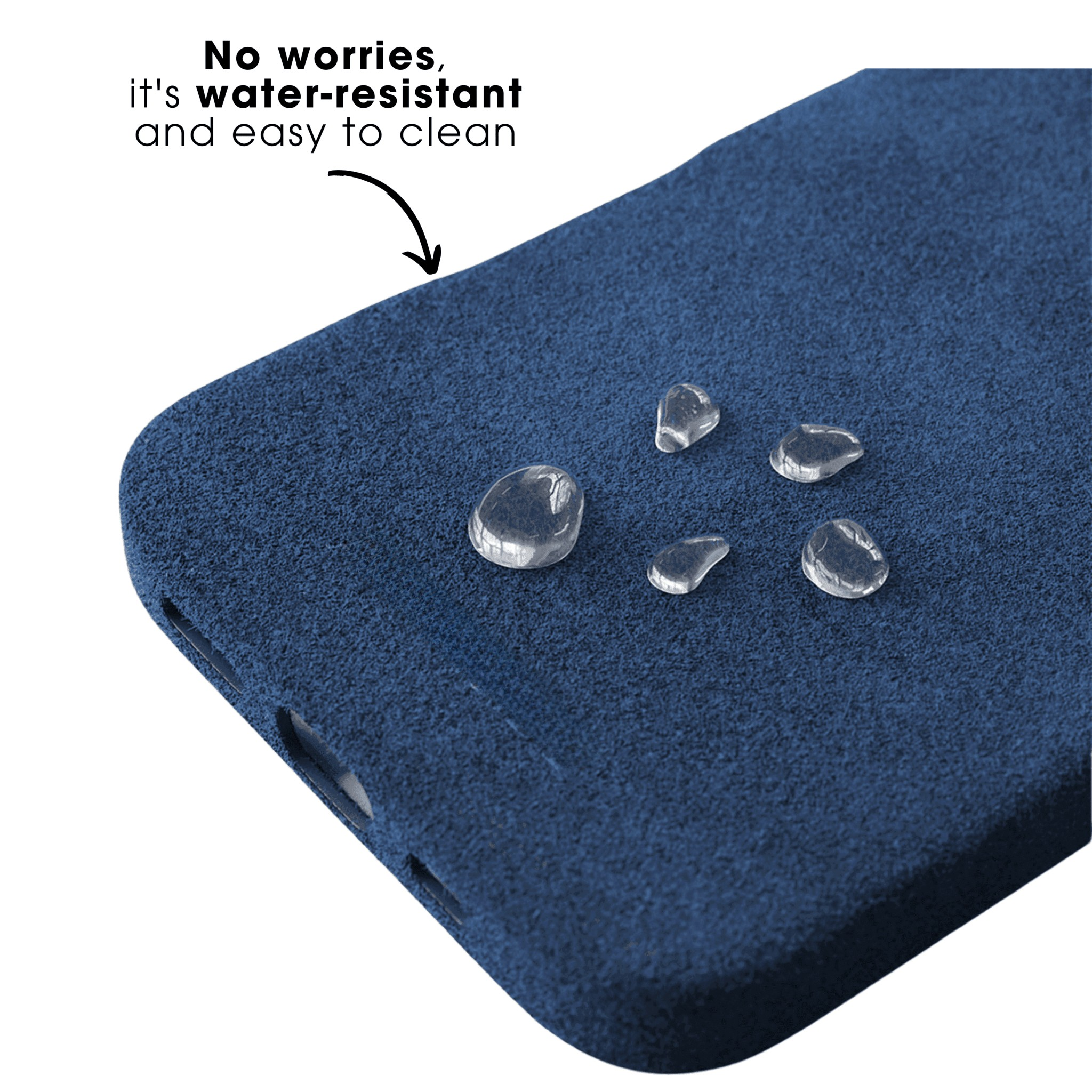 iPhone 17e - Coque Alcantara - Bleu océan