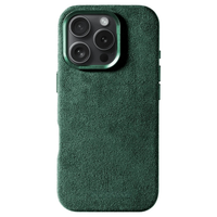 iPhone 16 Pro Max - Coque en Alcantara - Vert Minuit