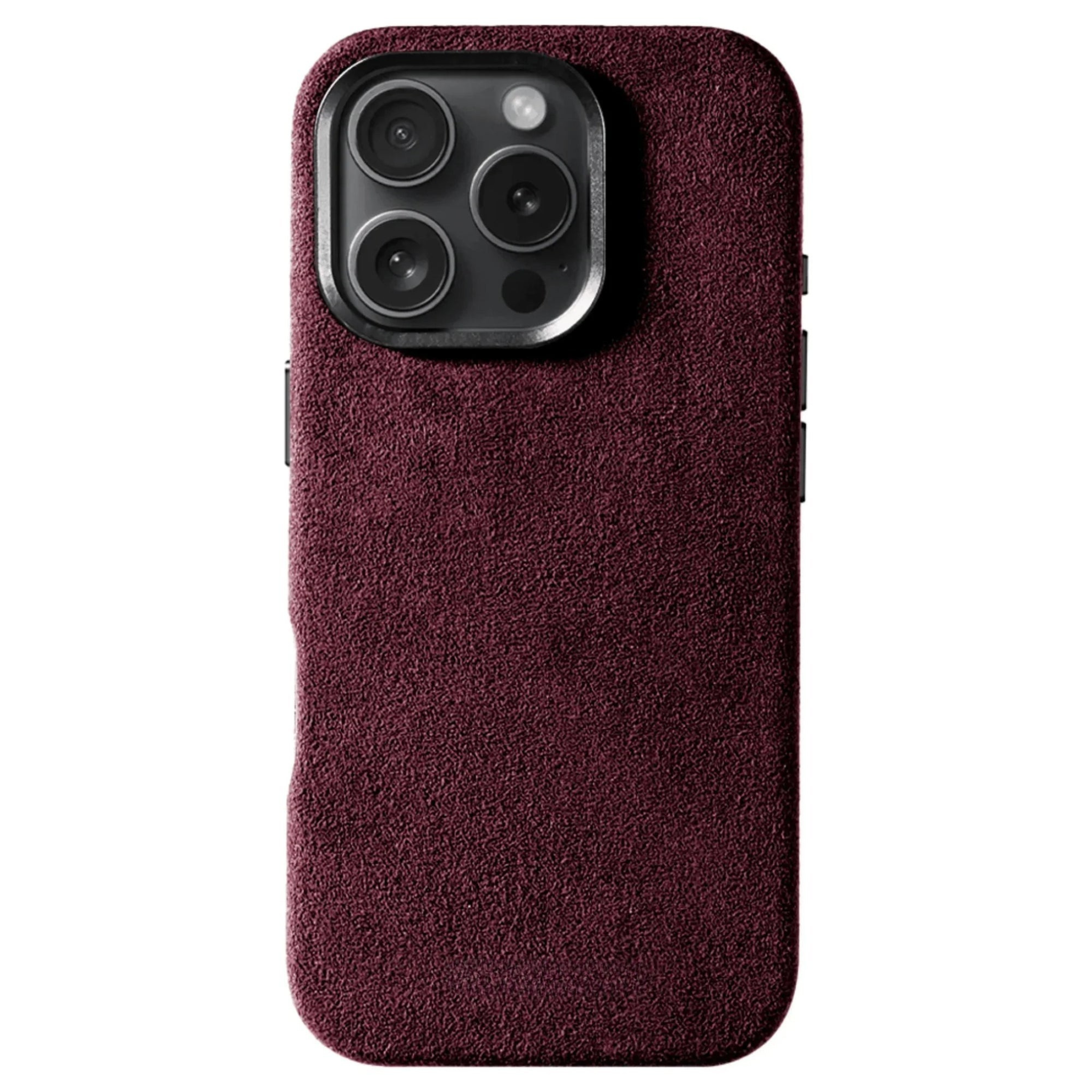 iPhone 16 Pro Max - Coque Alcantara - Rouge bordeaux