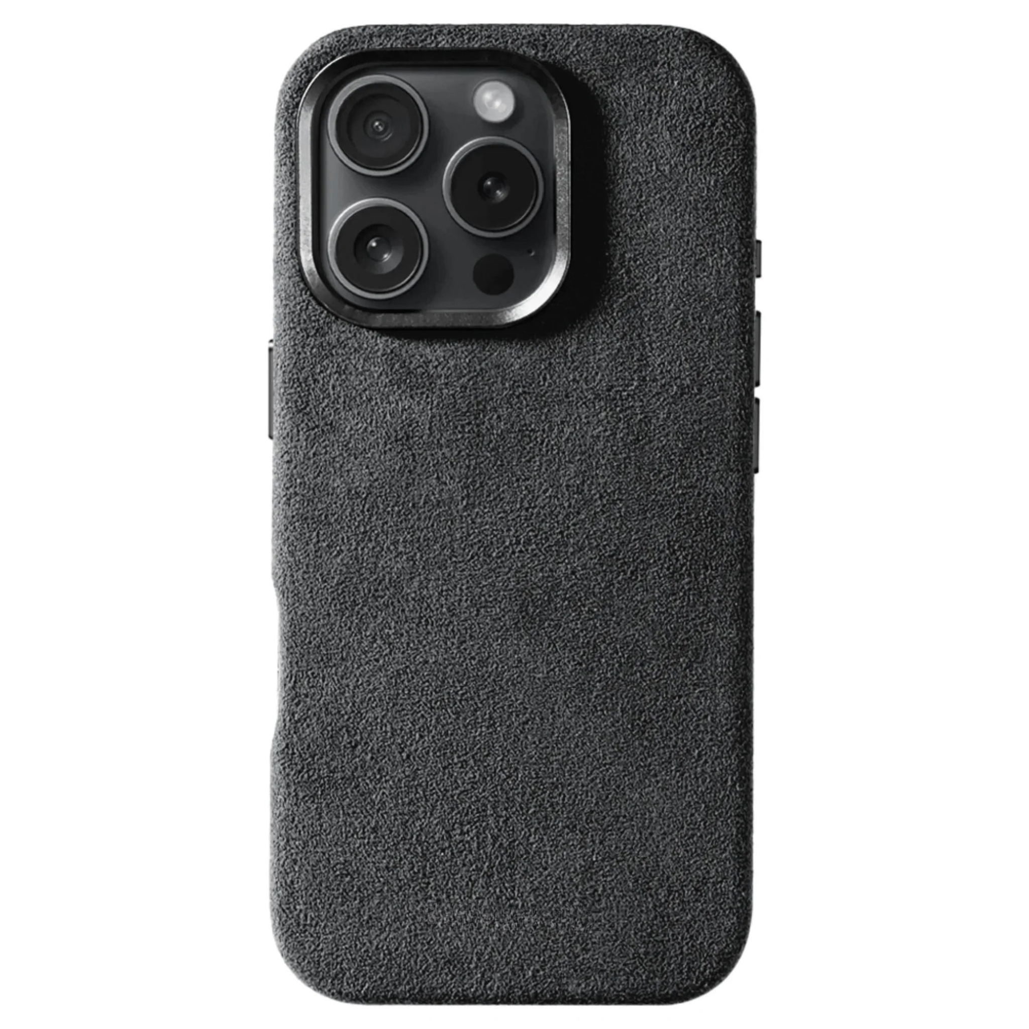 iPhone 16 Pro - Coque en Alcantara - Gris sidéral