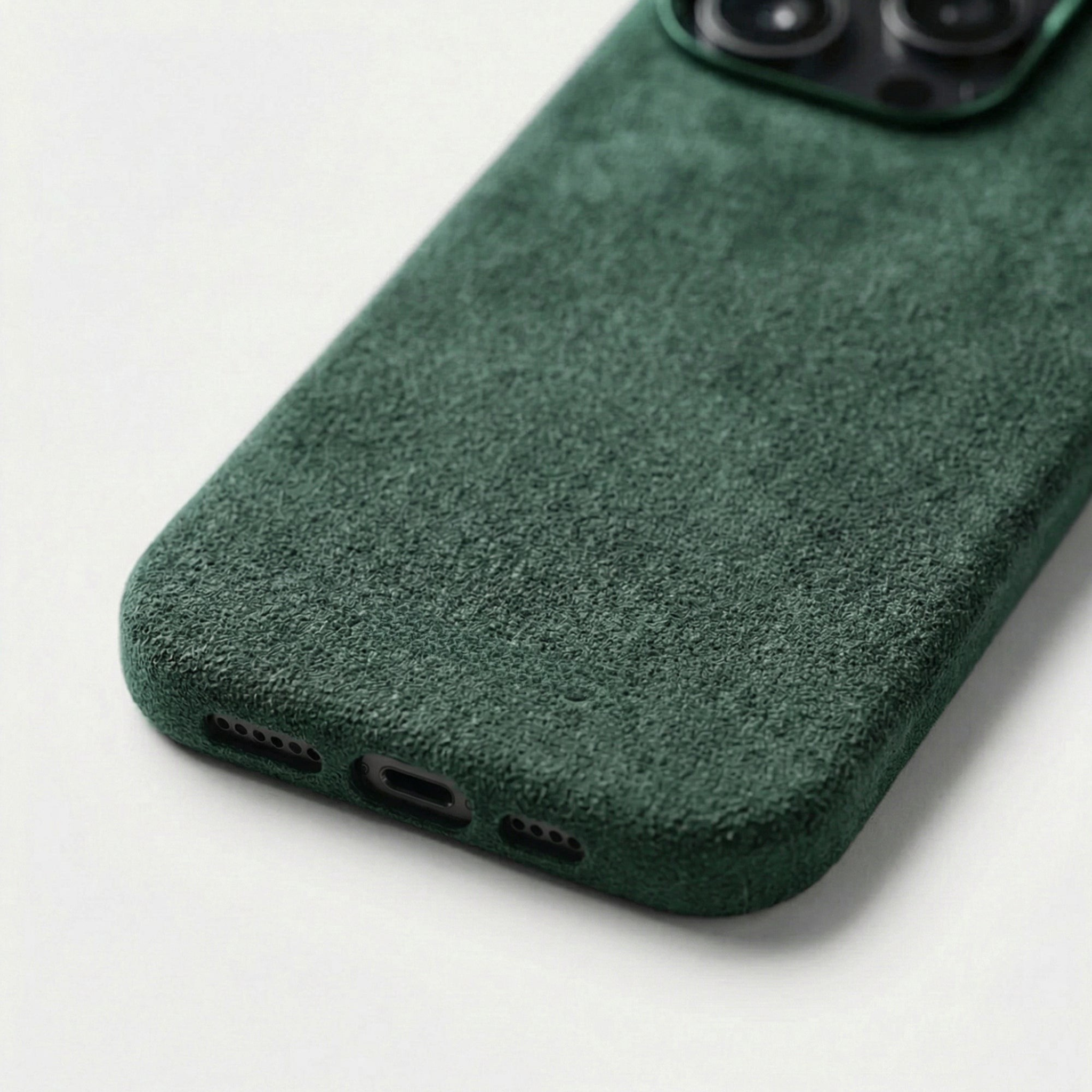iPhone 16 Pro - Coque Alcantara - Vert nuit