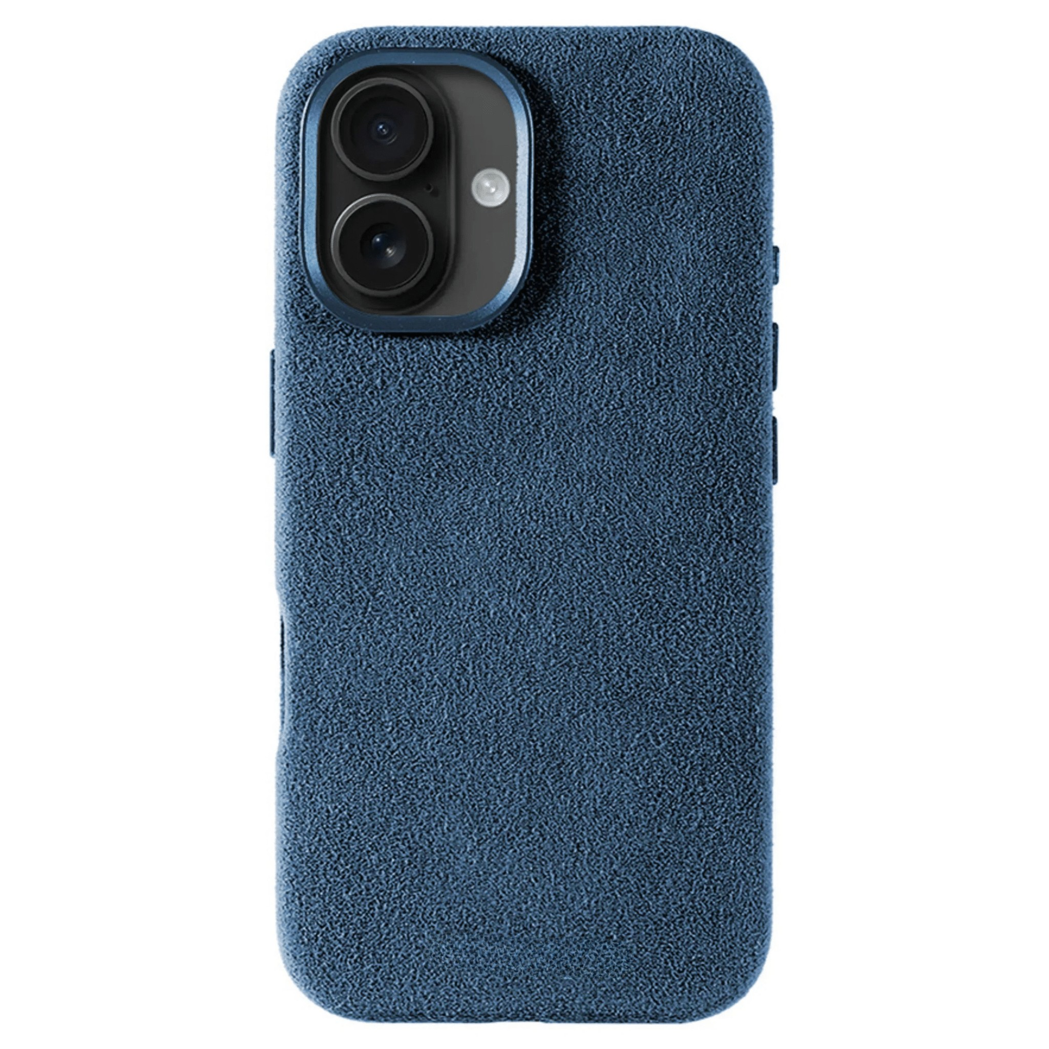 iPhone 16 Plus - Coque en Alcantara - Bleu océan