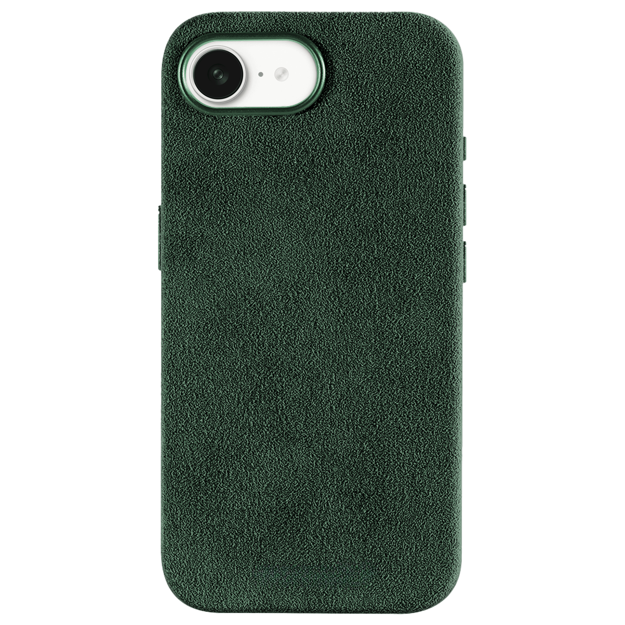 iPhone 16e - Coque en Alcantara - Vert Minuit