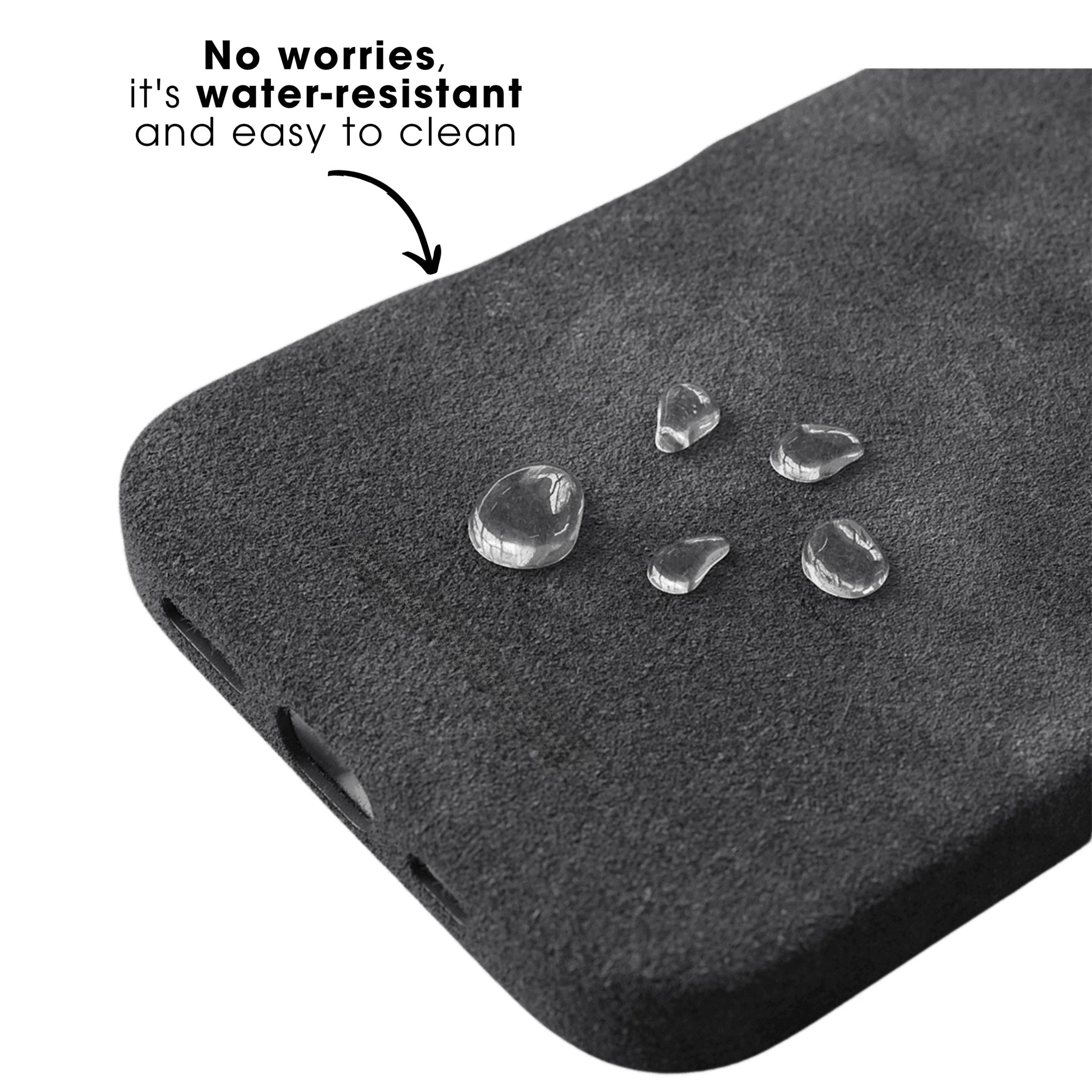 iPhone 16 - Coque en Alcantara - Gris sidéral