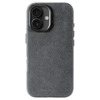 iPhone 16 - Coque en Alcantara - Gris Nardo