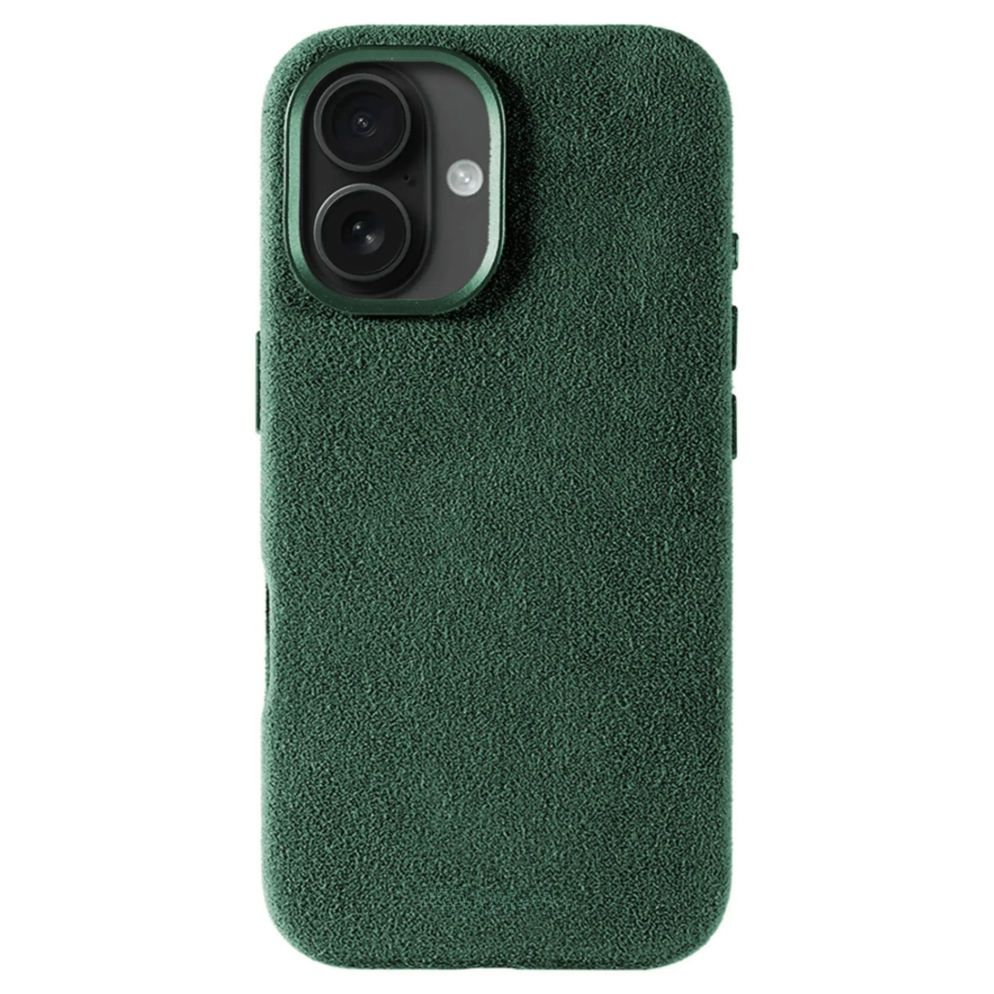 iPhone 16 - Coque en Alcantara - Vert nuit