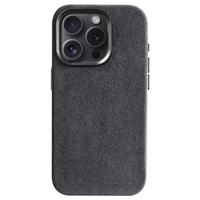 iPhone 15 Pro Max - Coque Alcantara - Gris sidéral