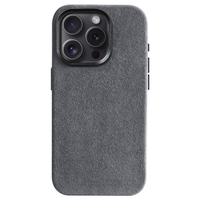iPhone 15 Pro Max - Coque en Alcantara - Gris Nardo