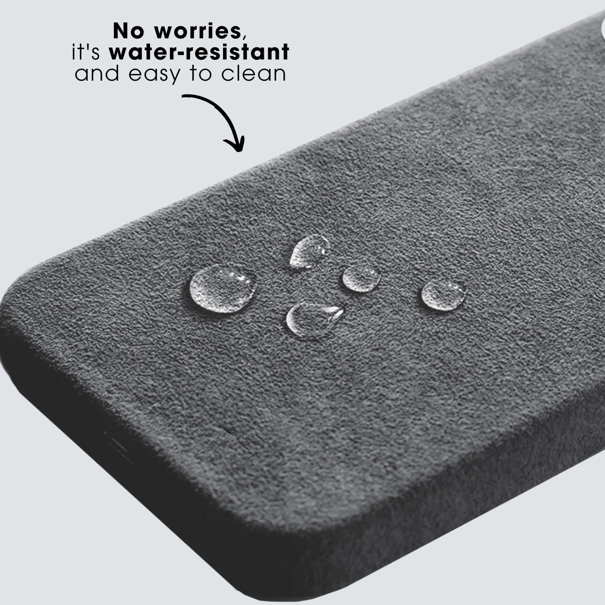 iPhone 15 Pro - Coque Alcantara - Gris Nardo