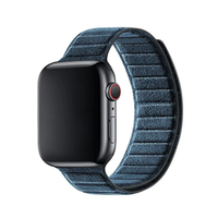 Bracelet Apple Watch en Alcantara - Bleu Océan - 38/40/41/42 mm