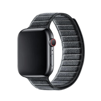 Bracelet Apple Watch en Alcantara - Gris sidéral - 42/44/45/46 mm & Ultra (49 mm)