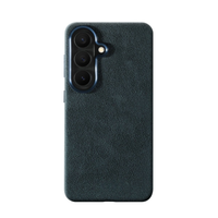 Samsung Galaxy S26 - Coque en Alcantara - Bleu marine