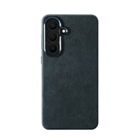 Samsung Galaxy S26 Plus - Coque Alcantara - Bleu Marine